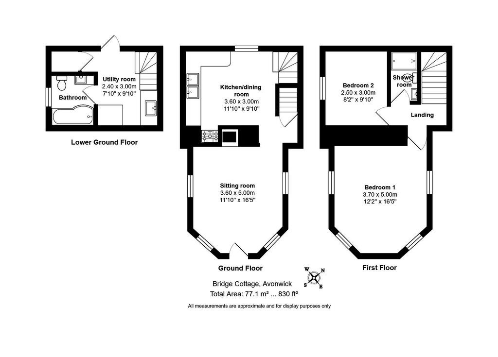 Bridge Cottage, South Brent floorplan