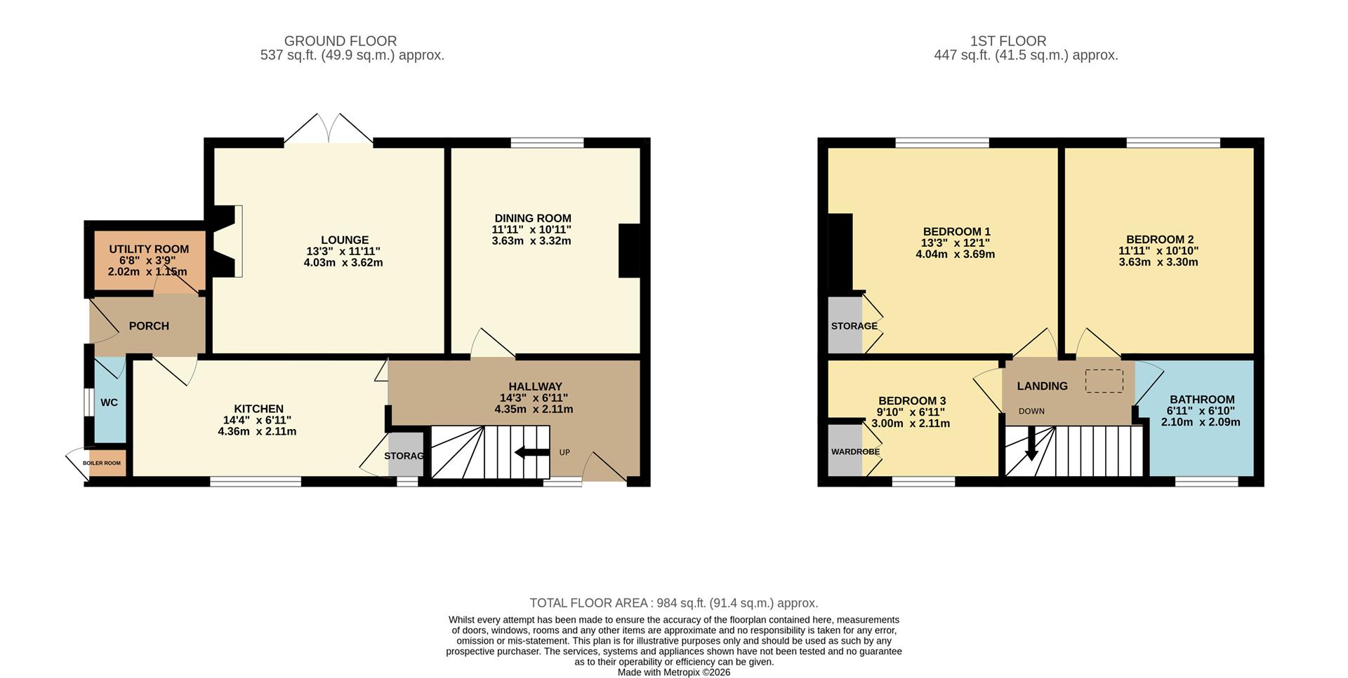 Faenol Avenue, Abergele floorplan