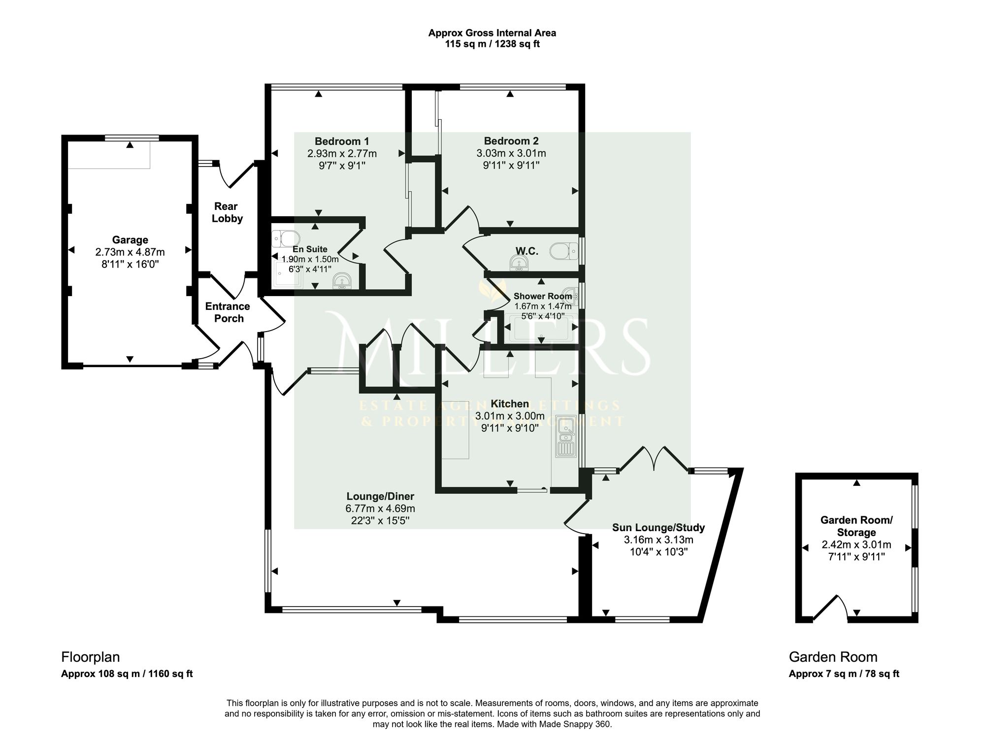 2 Suffield Close, North Walsham floorplan