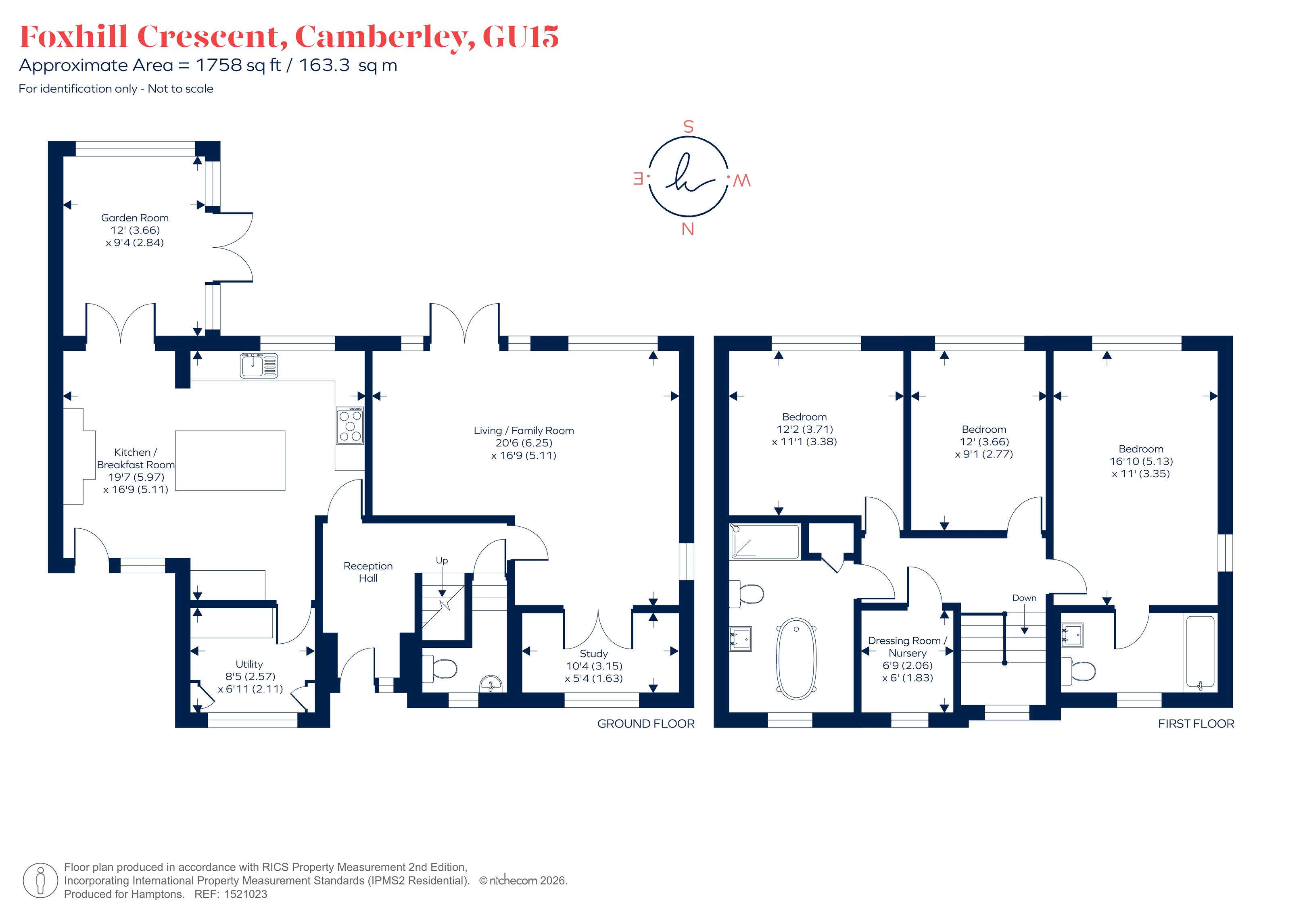 13, Foxhill Crescent, Camberley floorplan