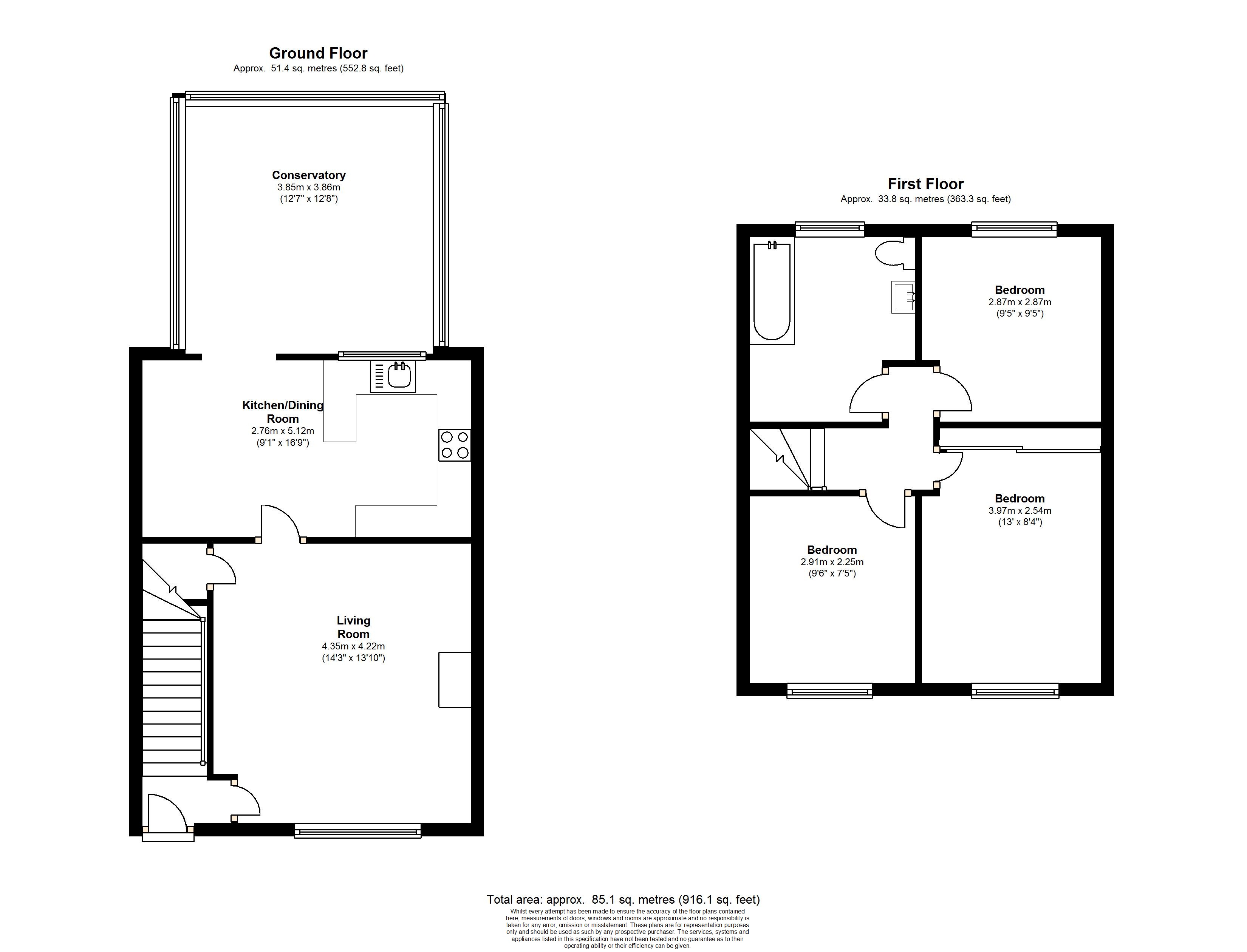3 Bedrooms Terraced house for sale in Ray Road, West Molesey KT8