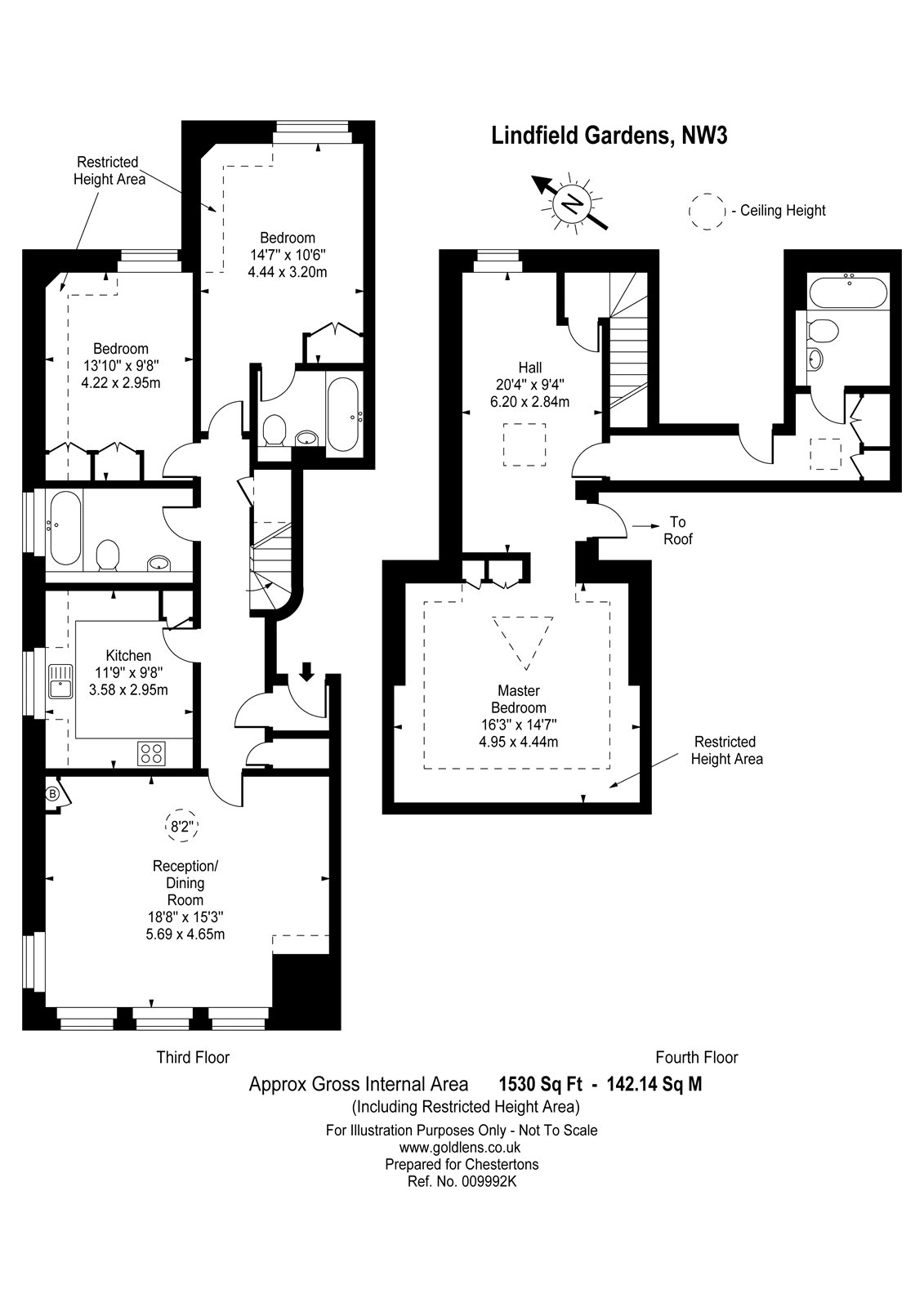 3 Bedrooms Flat to rent in Lindfield Gardens, Hampstead, London NW3