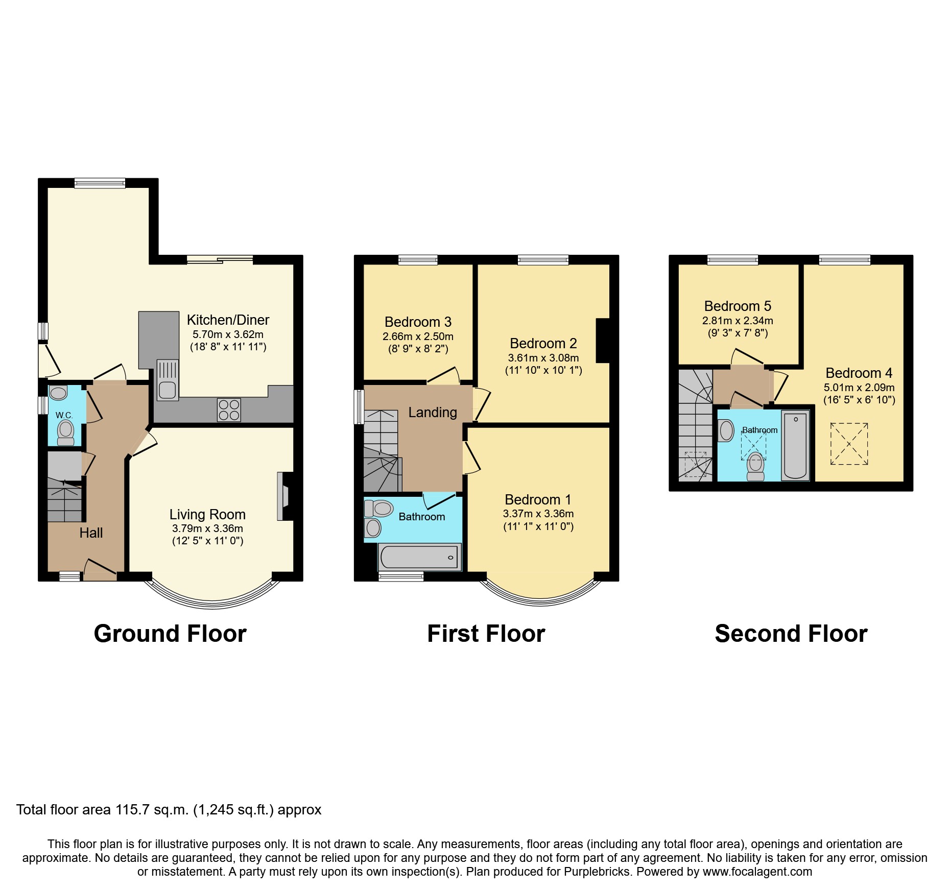 85 Wardown Crescent, wardown crescent, Luton floorplan