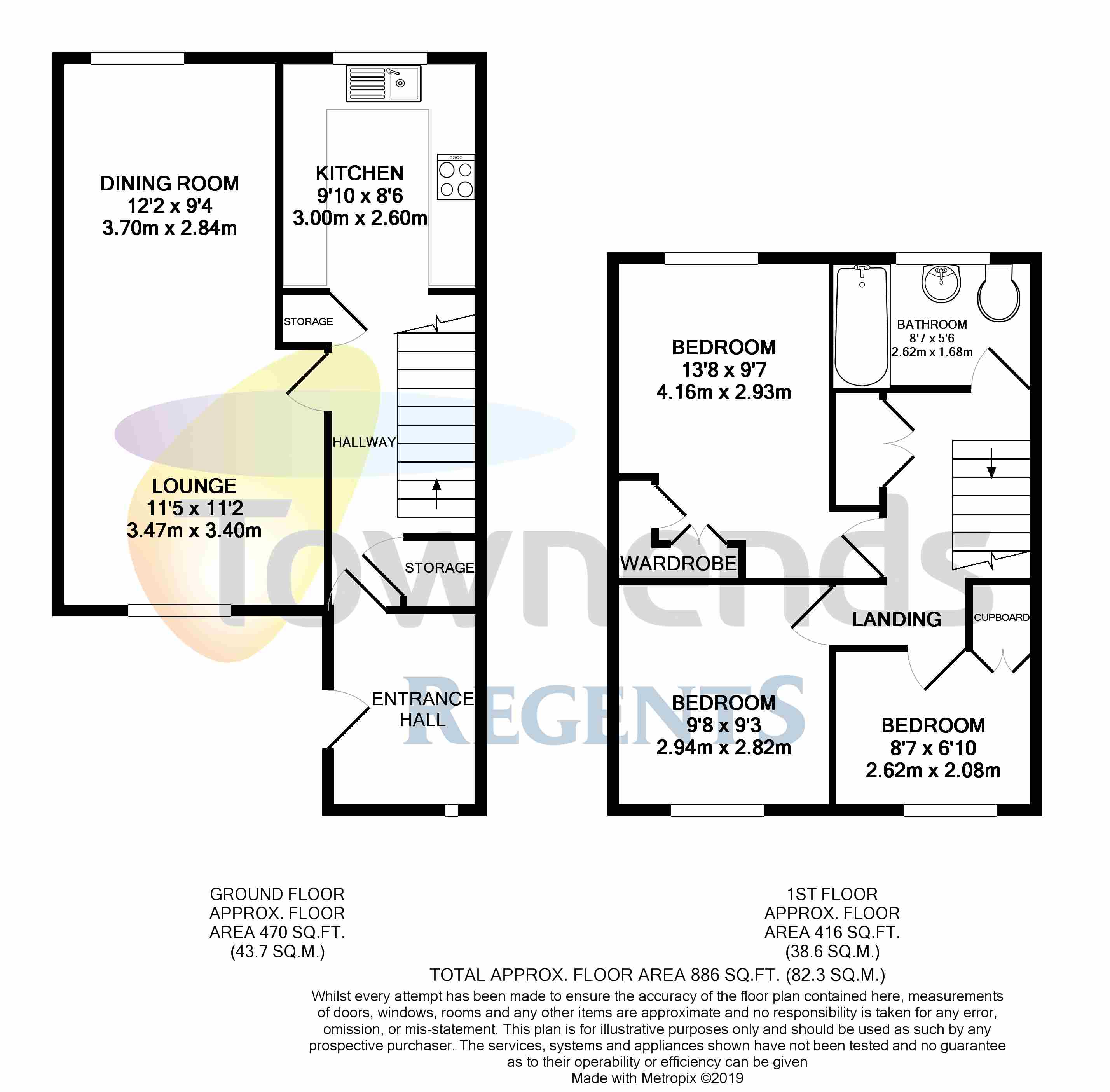 3 Bedrooms Terraced house for sale in Templefield Close, Addlestone, Surrey KT15