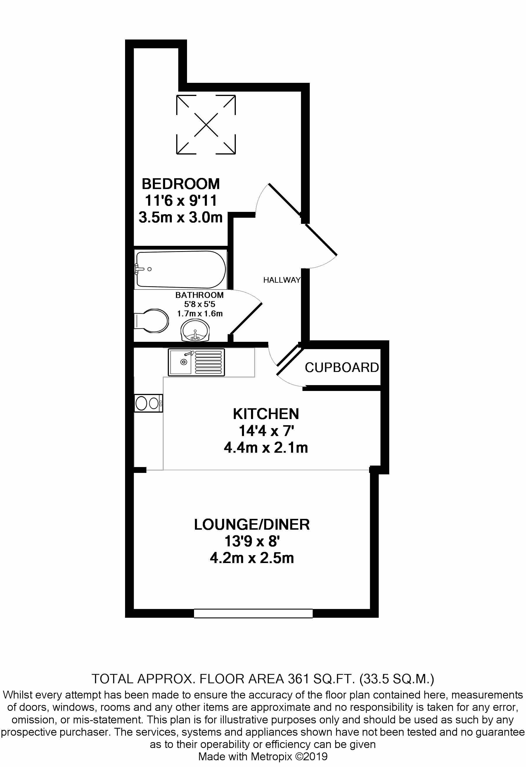 1 Bedrooms Flat to rent in Elm Road, Horfield, Bristol BS7