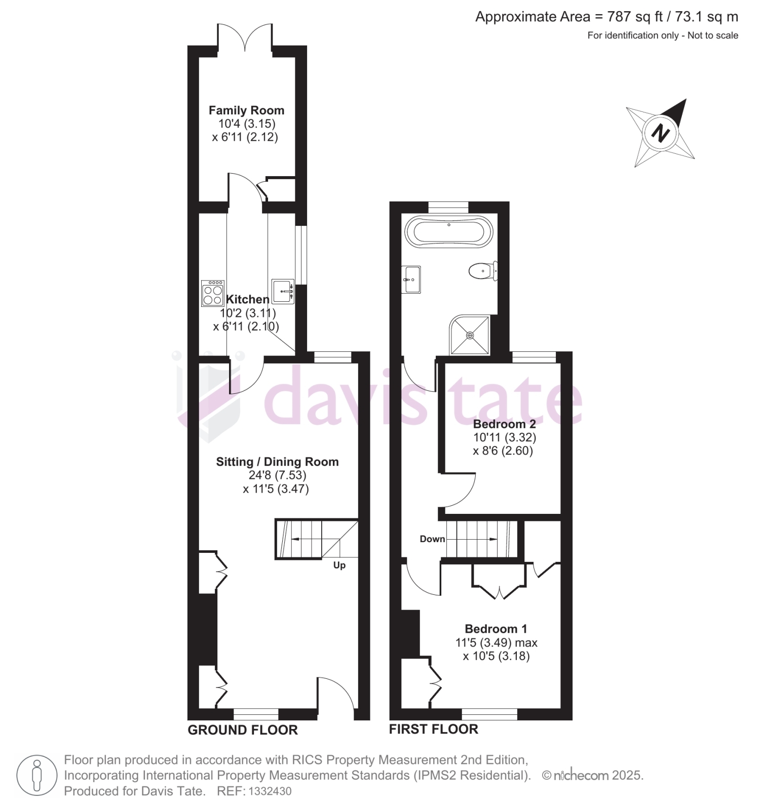 65, Horseshoe Road, Reading floorplan