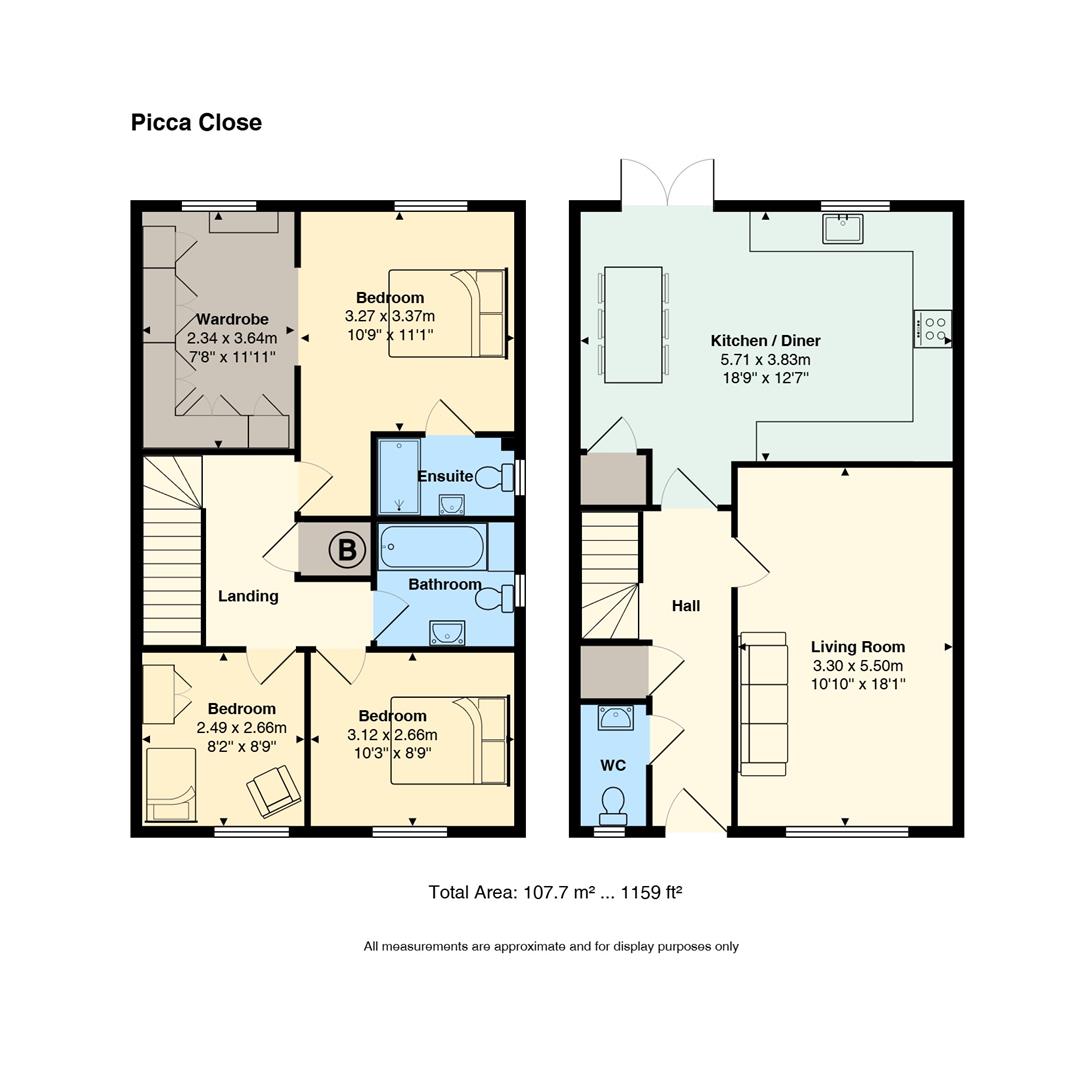 68, Picca Close, Cardiff floorplan