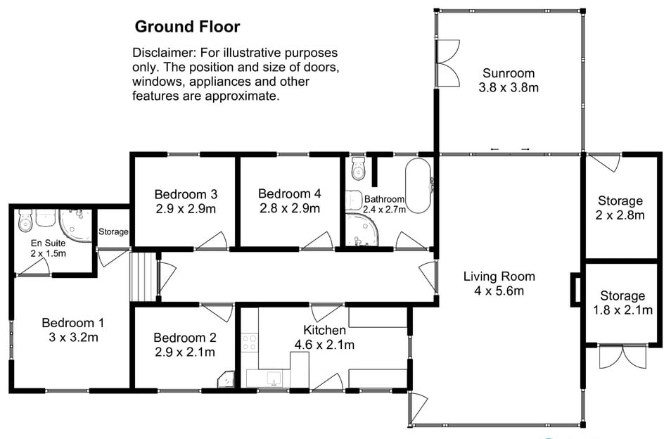 Brynmor, Pwllheli floorplan