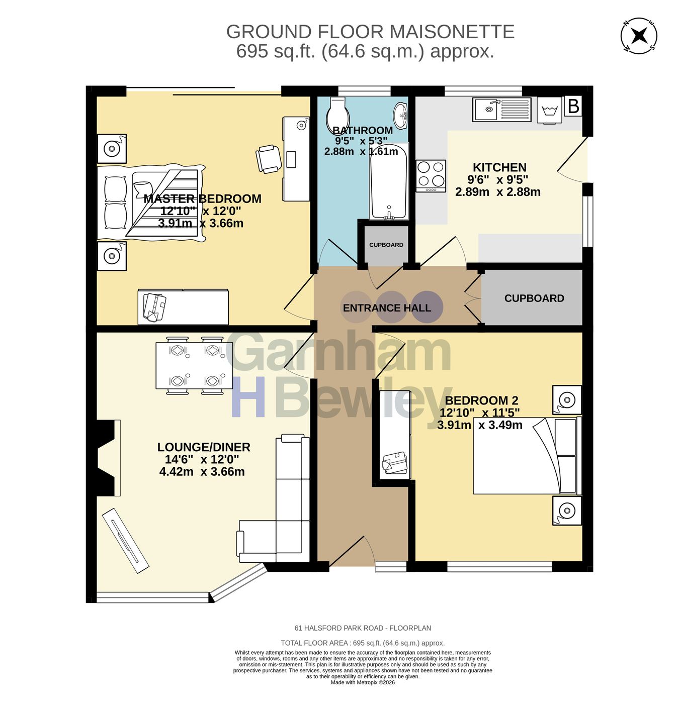 61, Halsford Park Road, East Grinstead floorplan