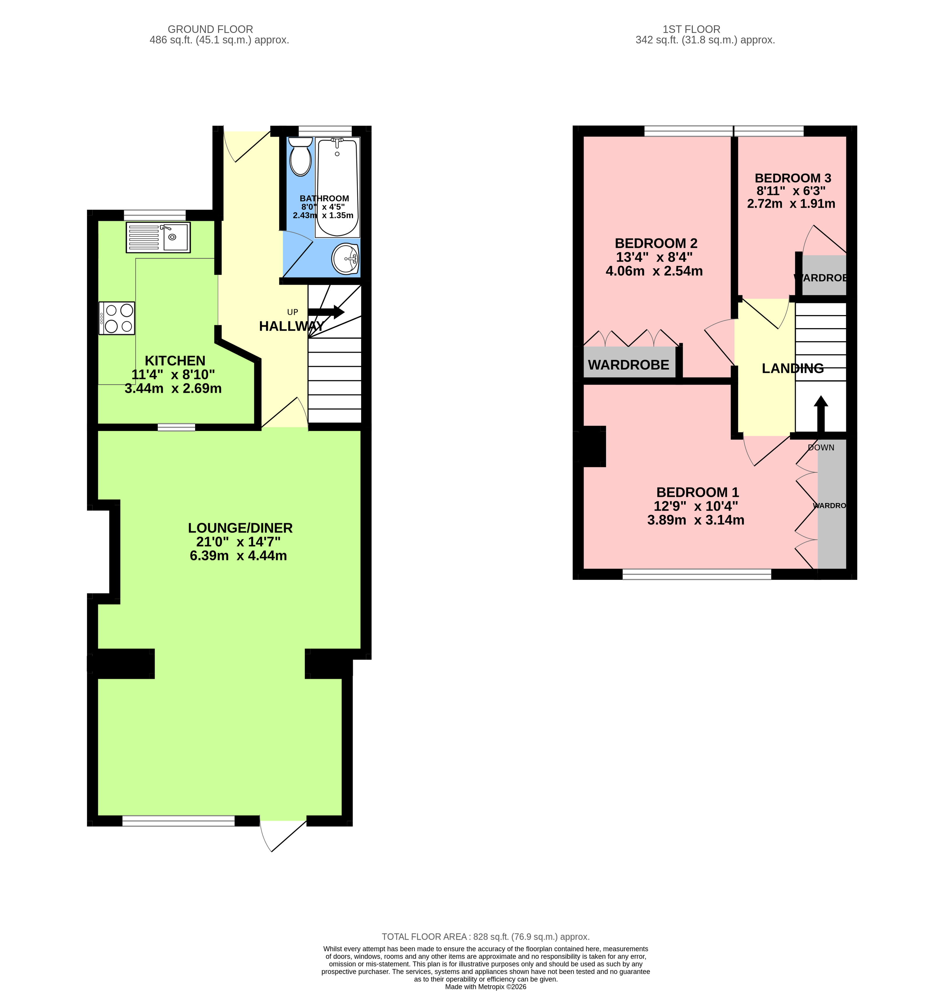 41, Youngmans Close, Middlesex floorplan