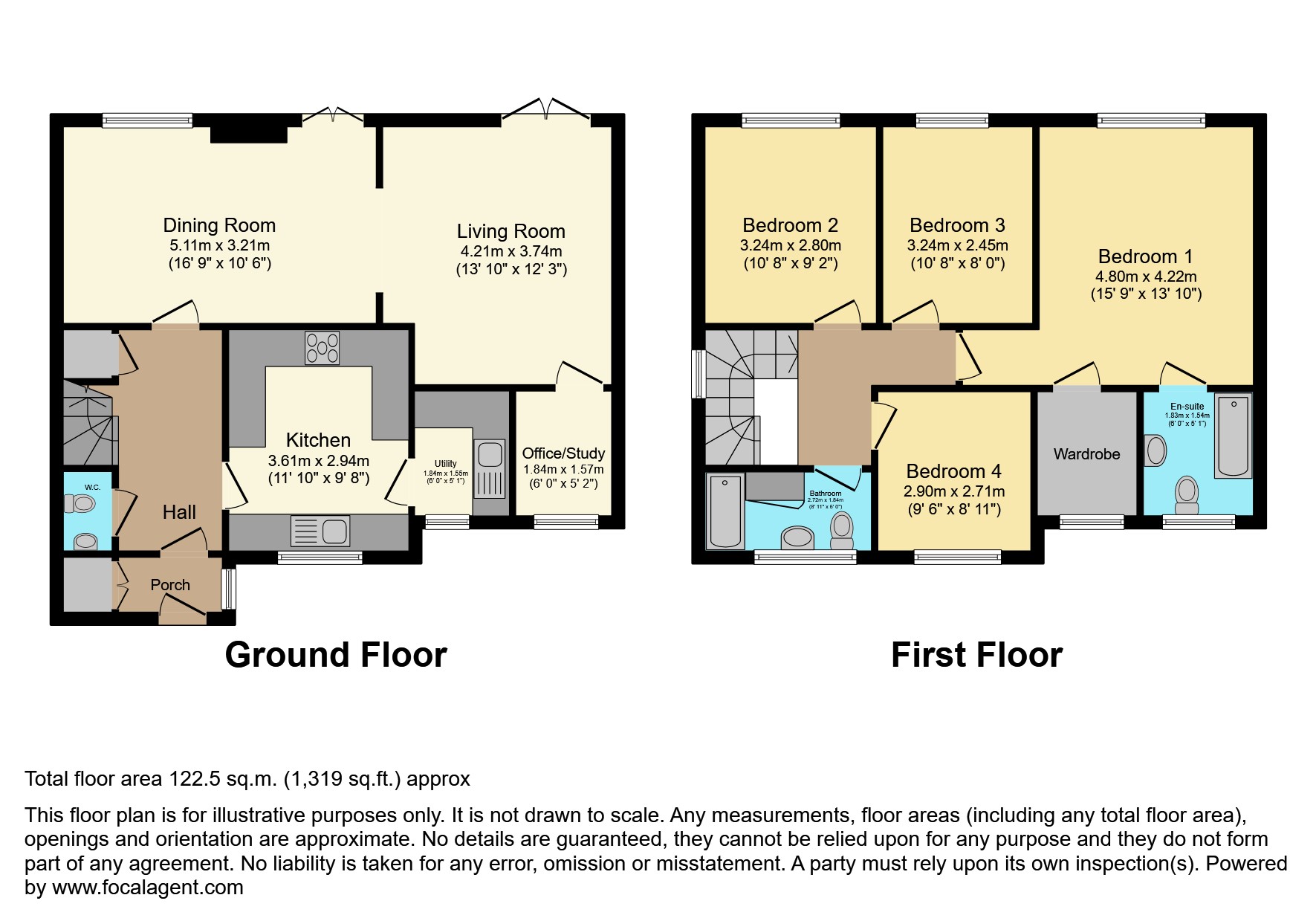 81, Audley Drive, Kidderminster floorplan