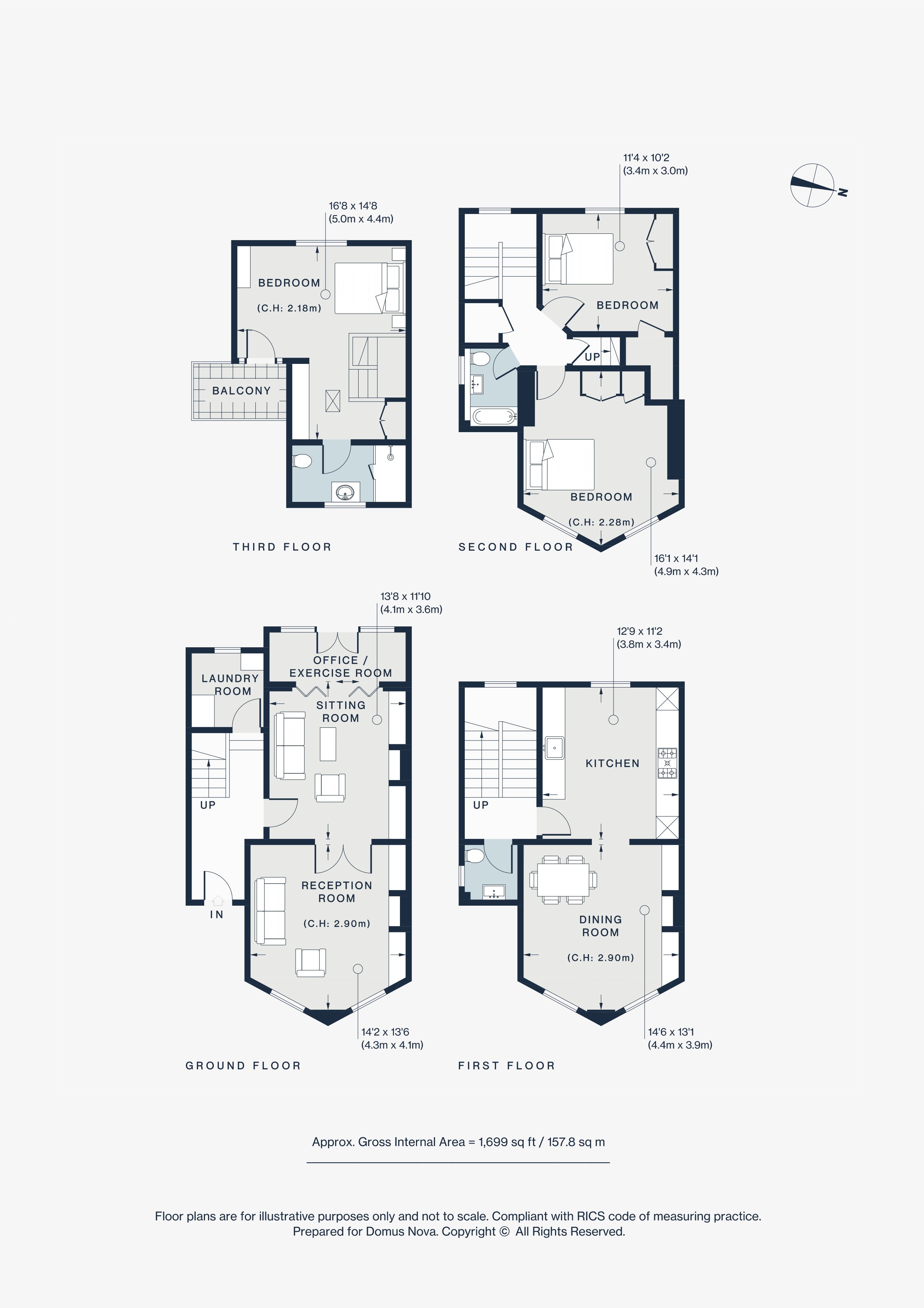 36b-36d, Monmouth Road, London floorplan