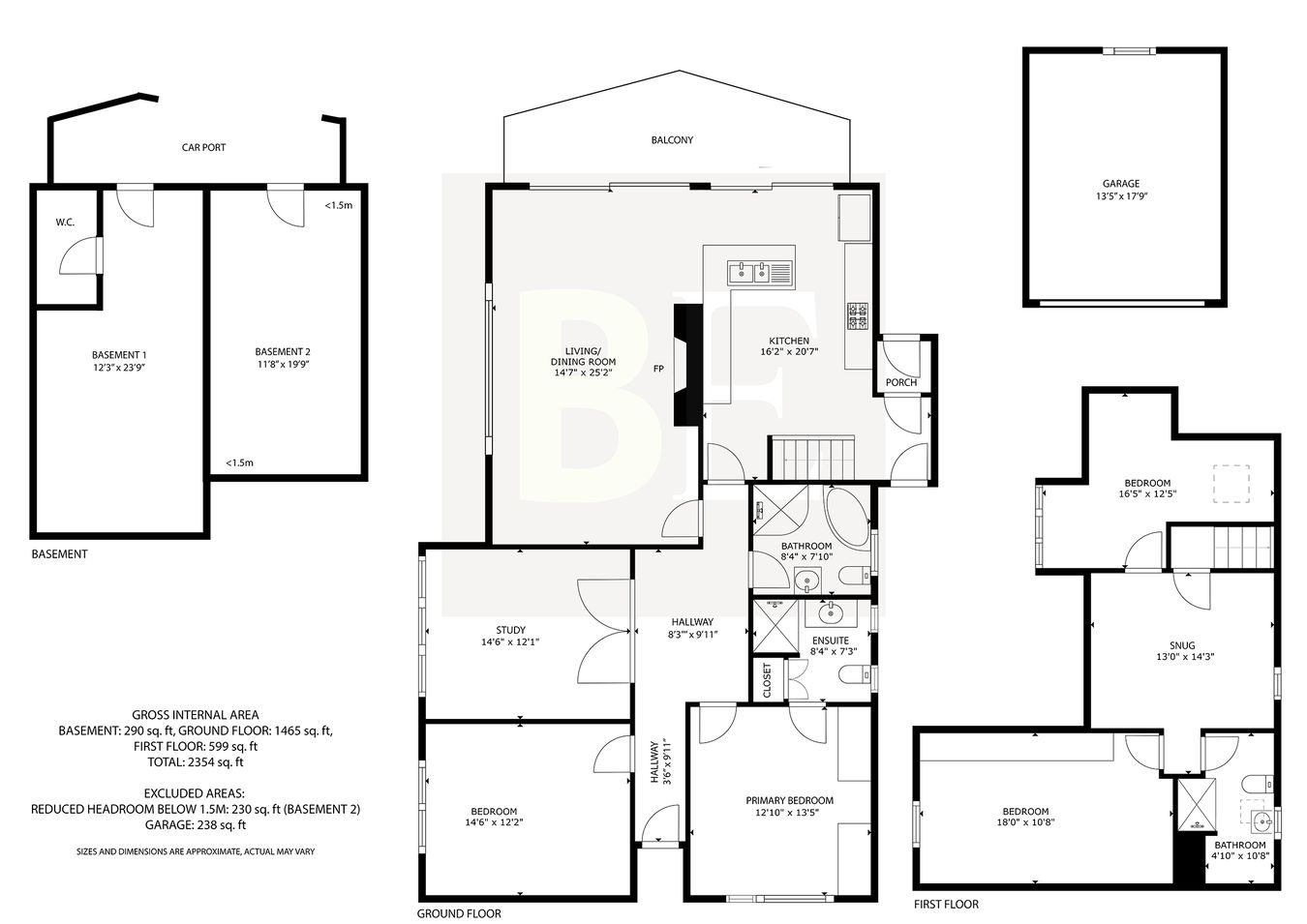 Sundowner, Le Mont Cochon, St Helier floorplan