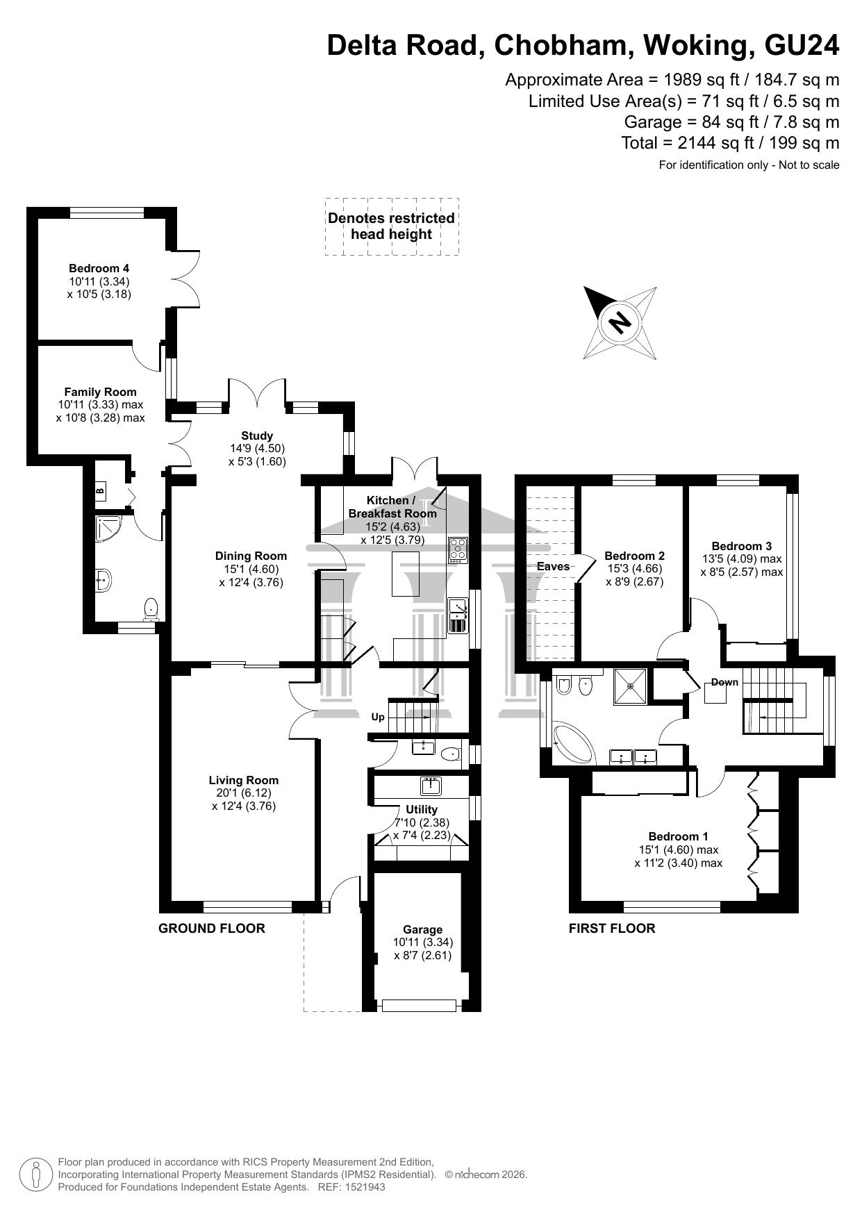 50 Delta Road, Chobham, Woking floorplan