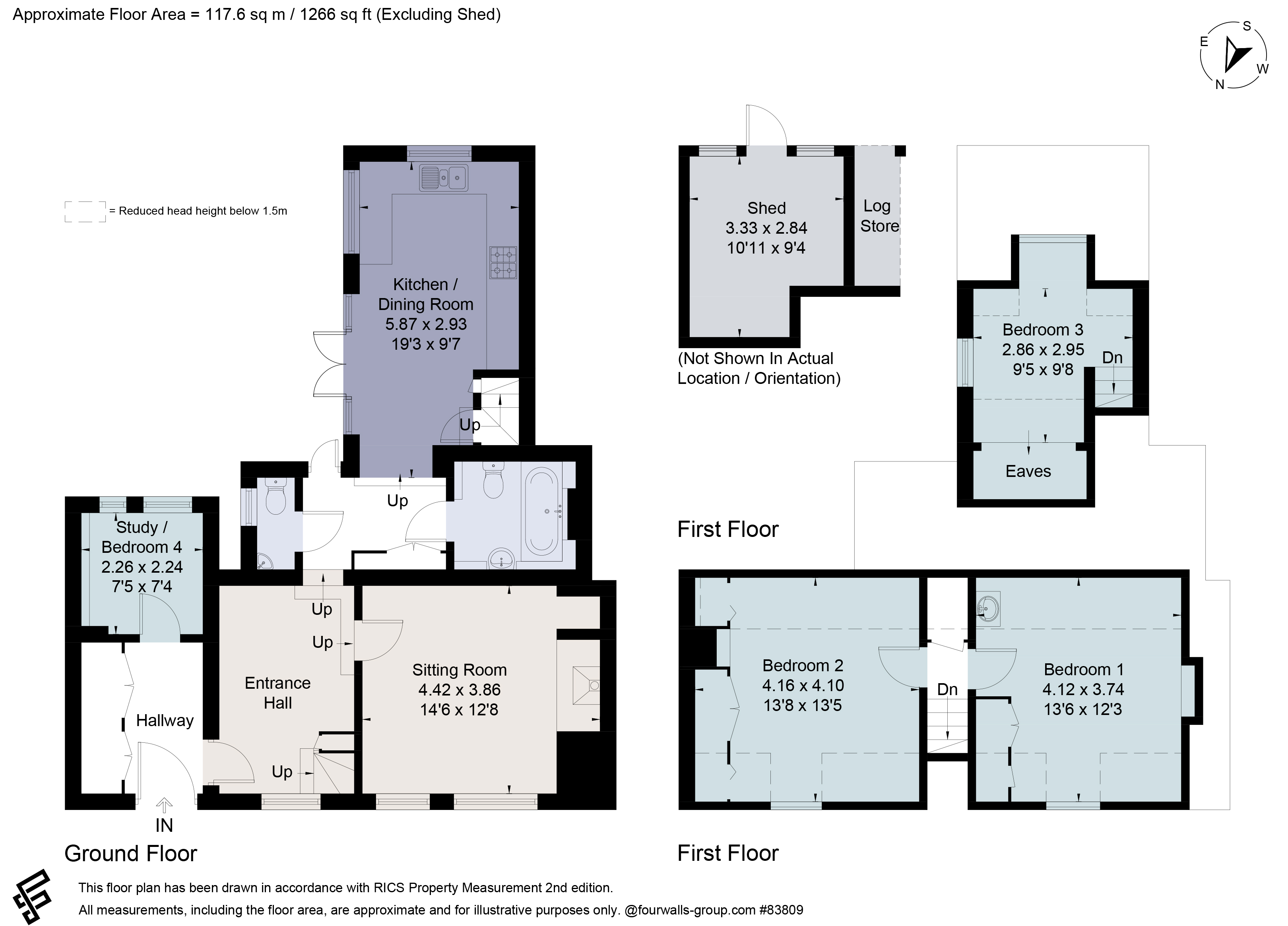 Rose Cottage,, Frieth, Buckinghamshire floorplan