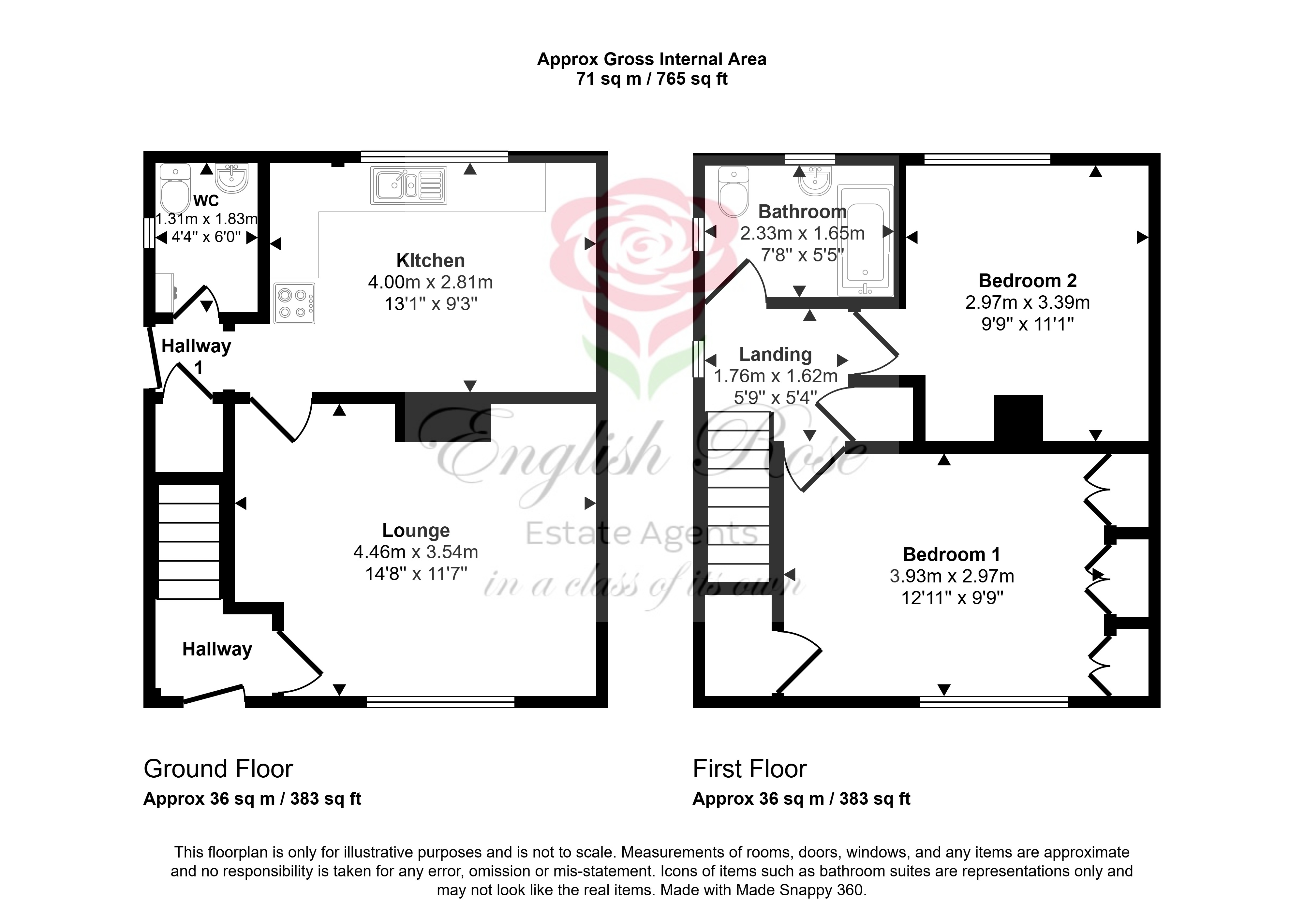 4, Oxton Close, Mansfield floorplan