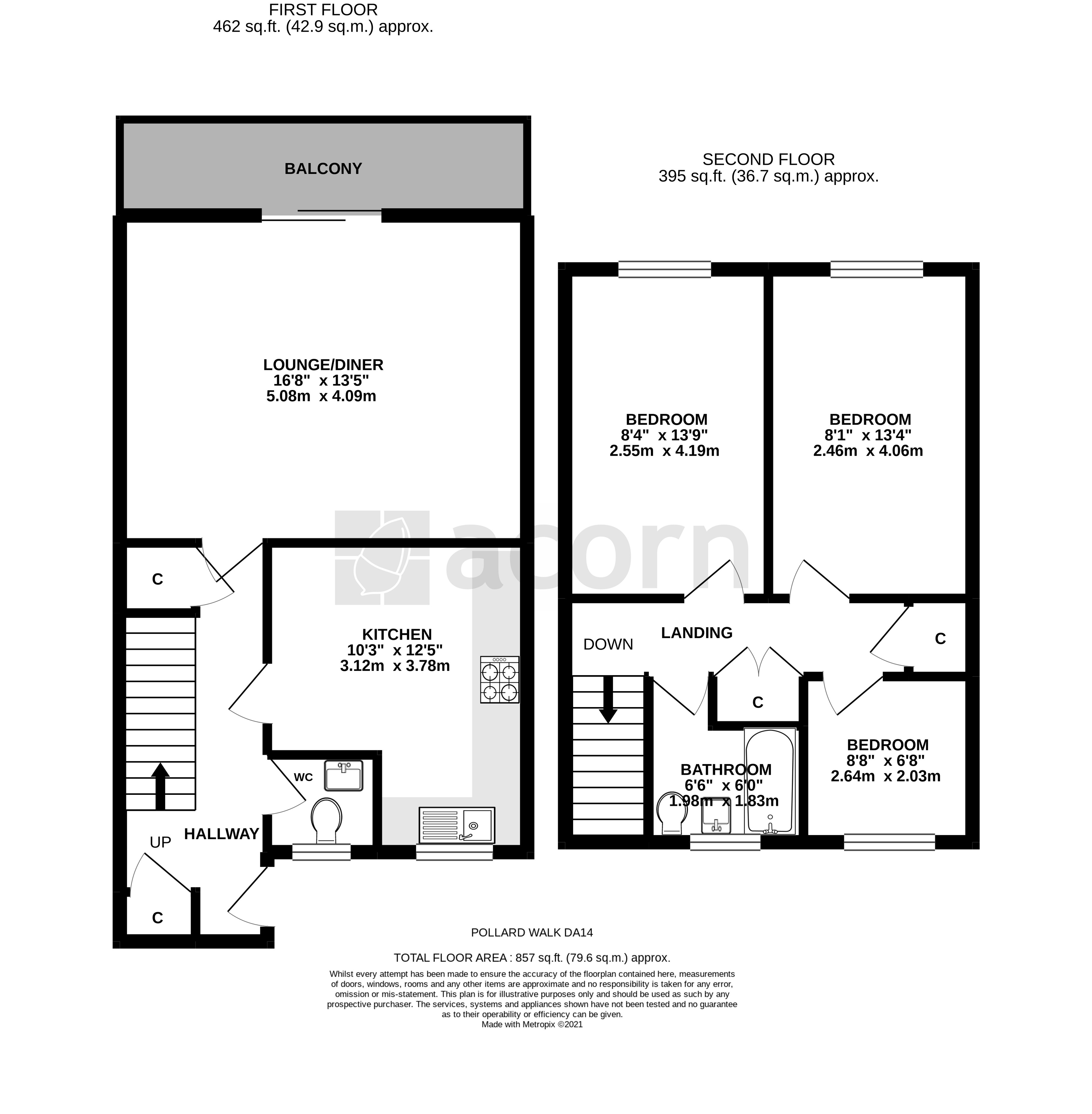 10, Pollard Walk, Sidcup floorplan
