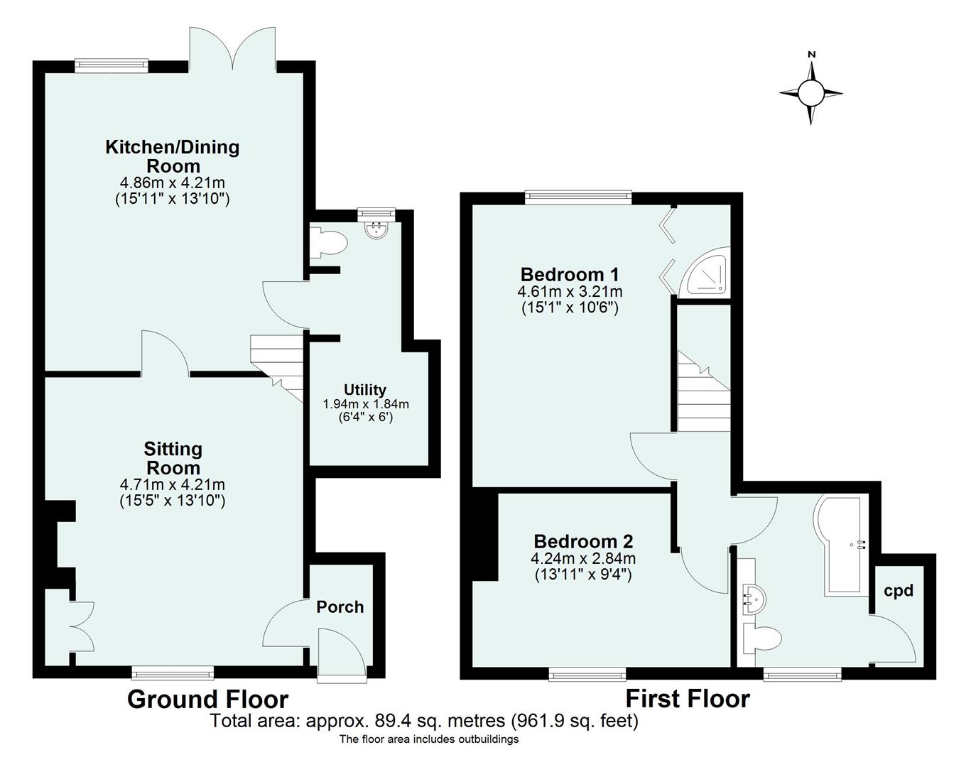 14, Coldharbour, Cullompton floorplan