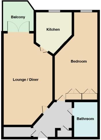 34 Swannery Court, Commercial Road, Weymouth floorplan