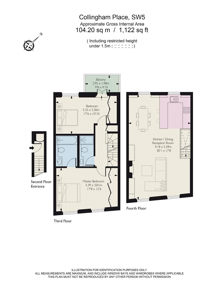 2 Bedrooms Flat for sale in Collingham Place, London SW5