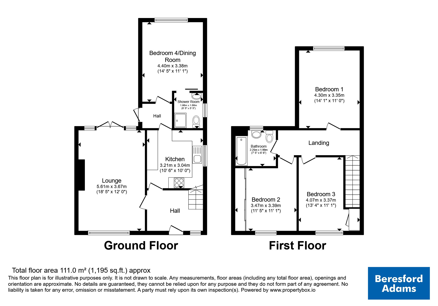 22, Saughall Road, Cheshire floorplan