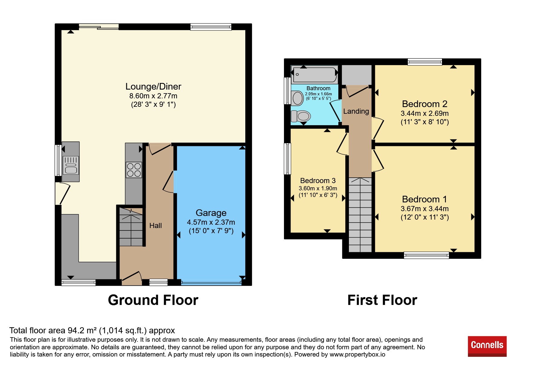 8, Wantage Close, Northampton floorplan