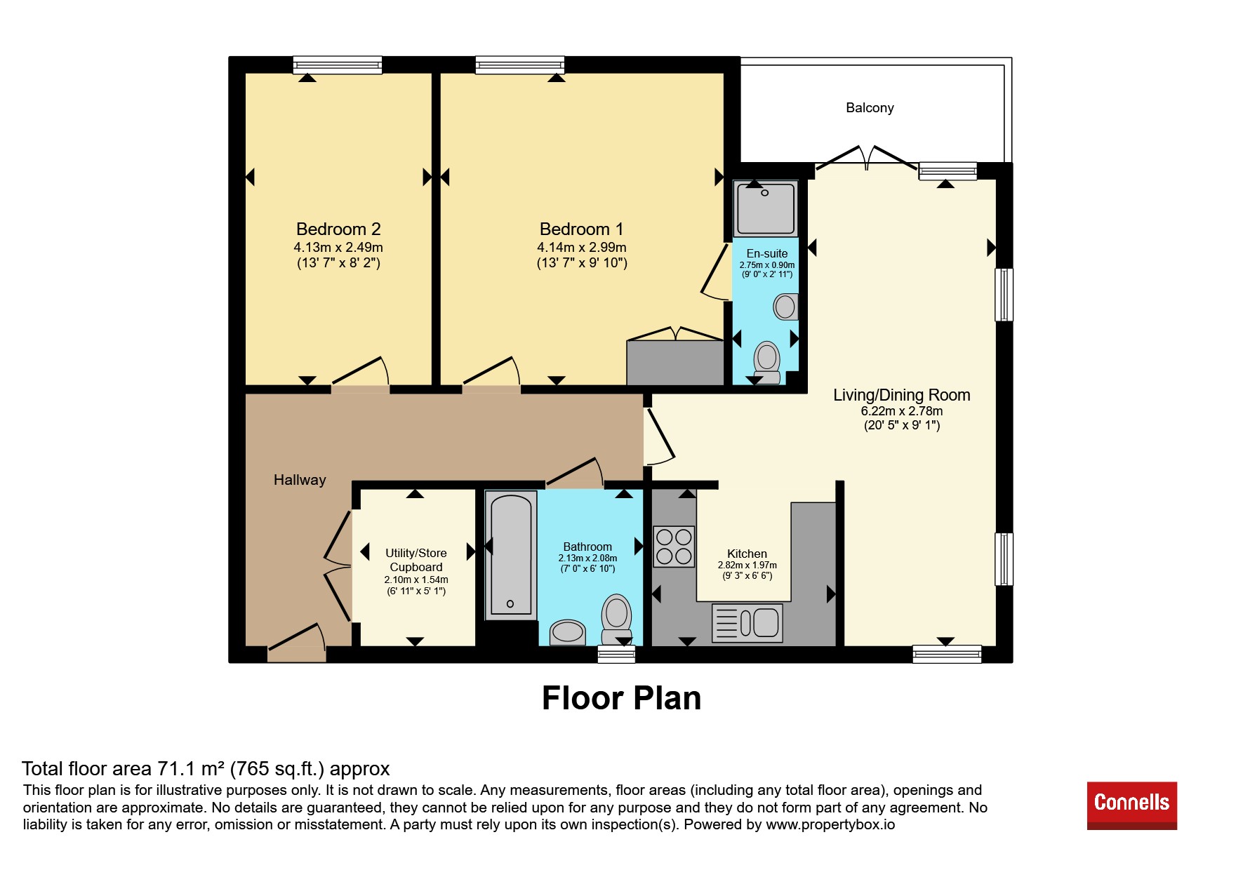 Flat 14, Thanet Court, Nailsworth Crescent, Redhill floorplan