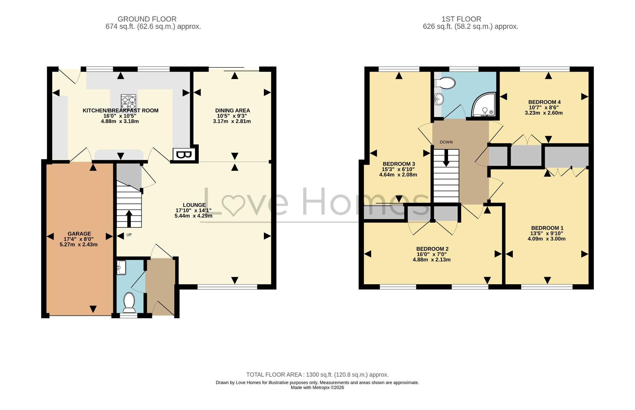 14 Osprey Road, Flitwick, Bedfordshire floorplan