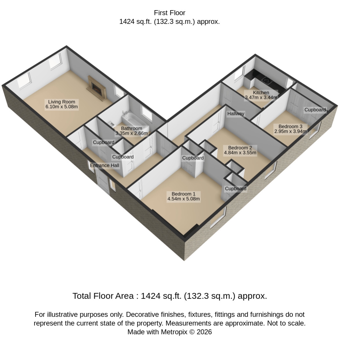 Flat 4, Baston Manor, Baston Manor Road, Bromley floorplan