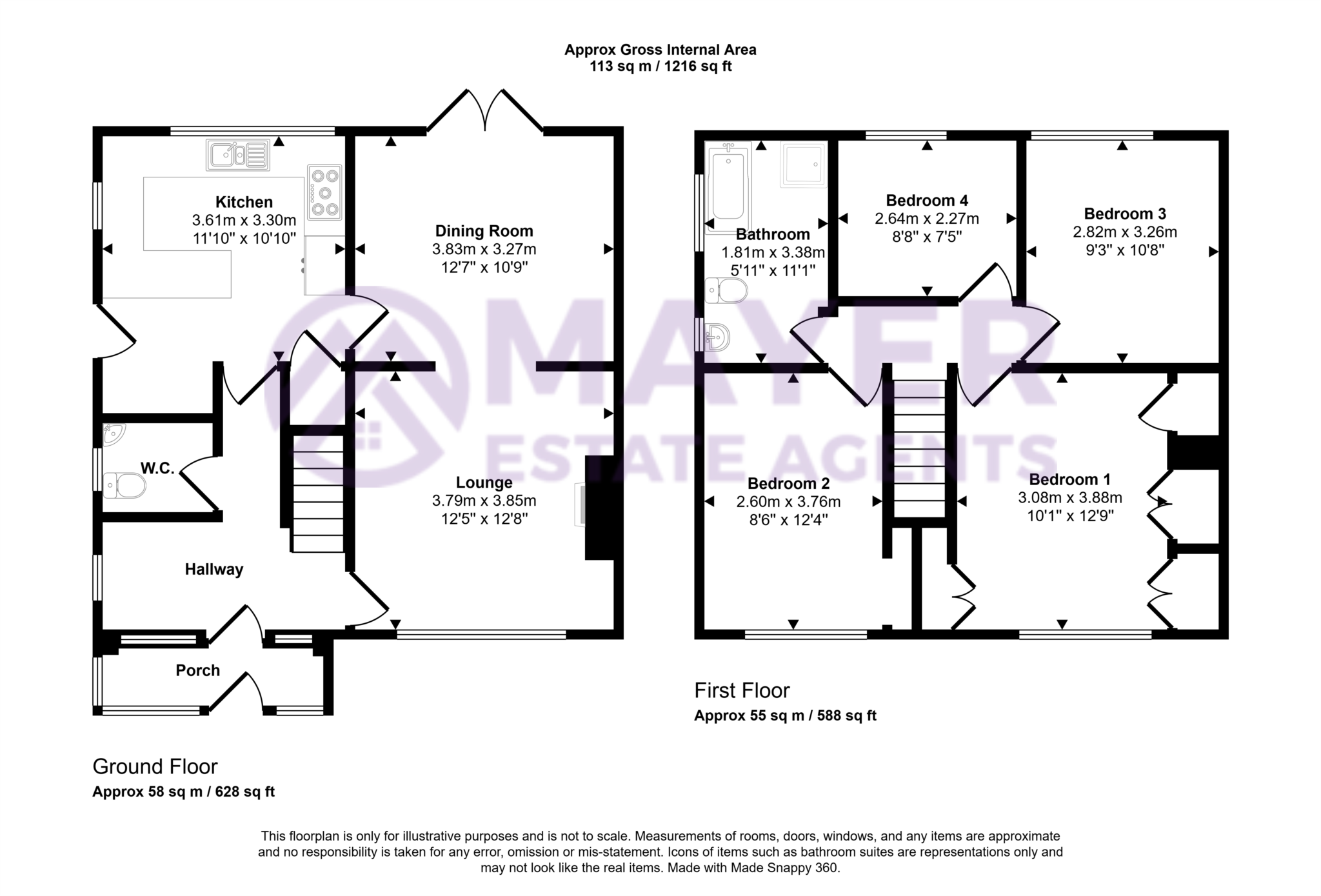 117, Underlane, Plymouth floorplan