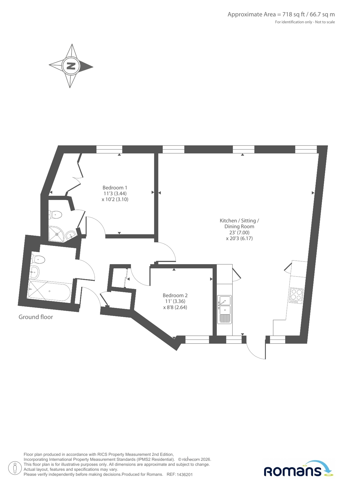 Flat 1, David Cowan House,, Sussex Street, Hampshire floorplan