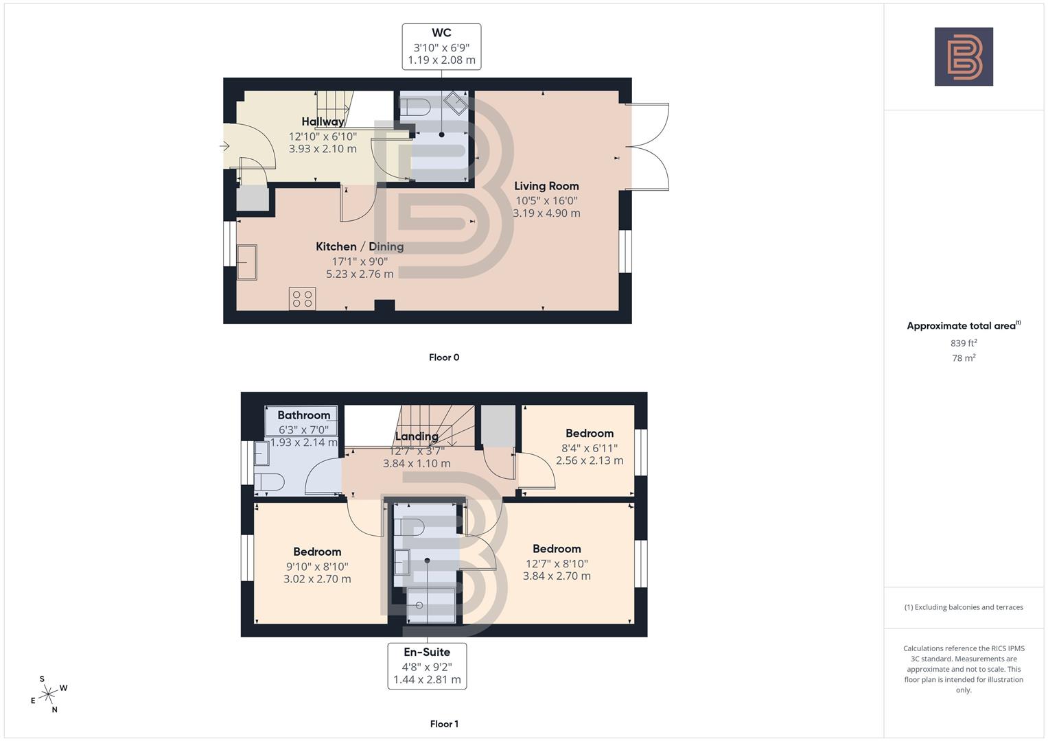 7, East Close, Rugby floorplan