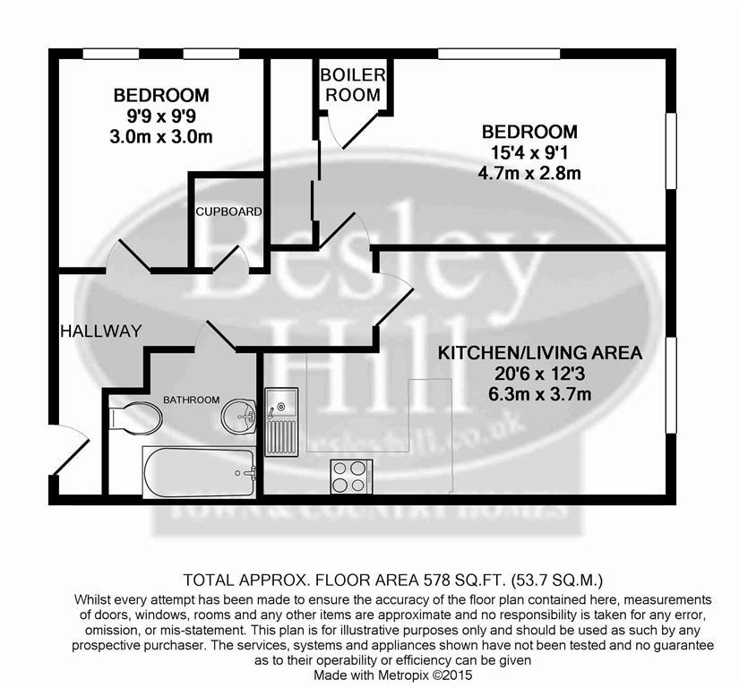 Flat 1, Chessel Mews, Bedminster floorplan