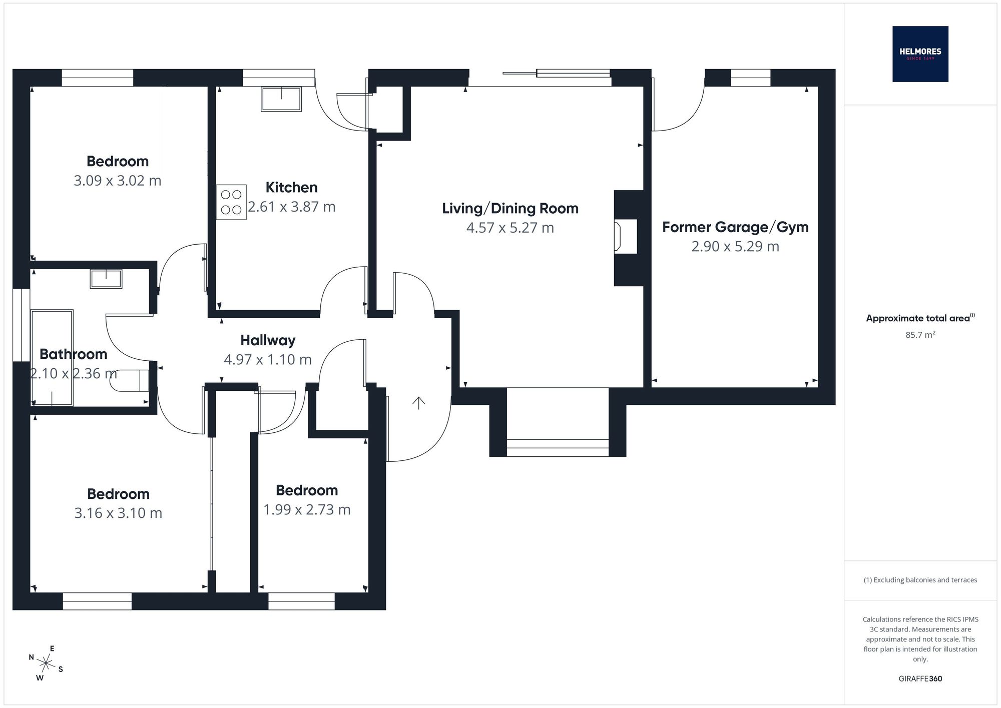 3 School Lane, Exeter floorplan