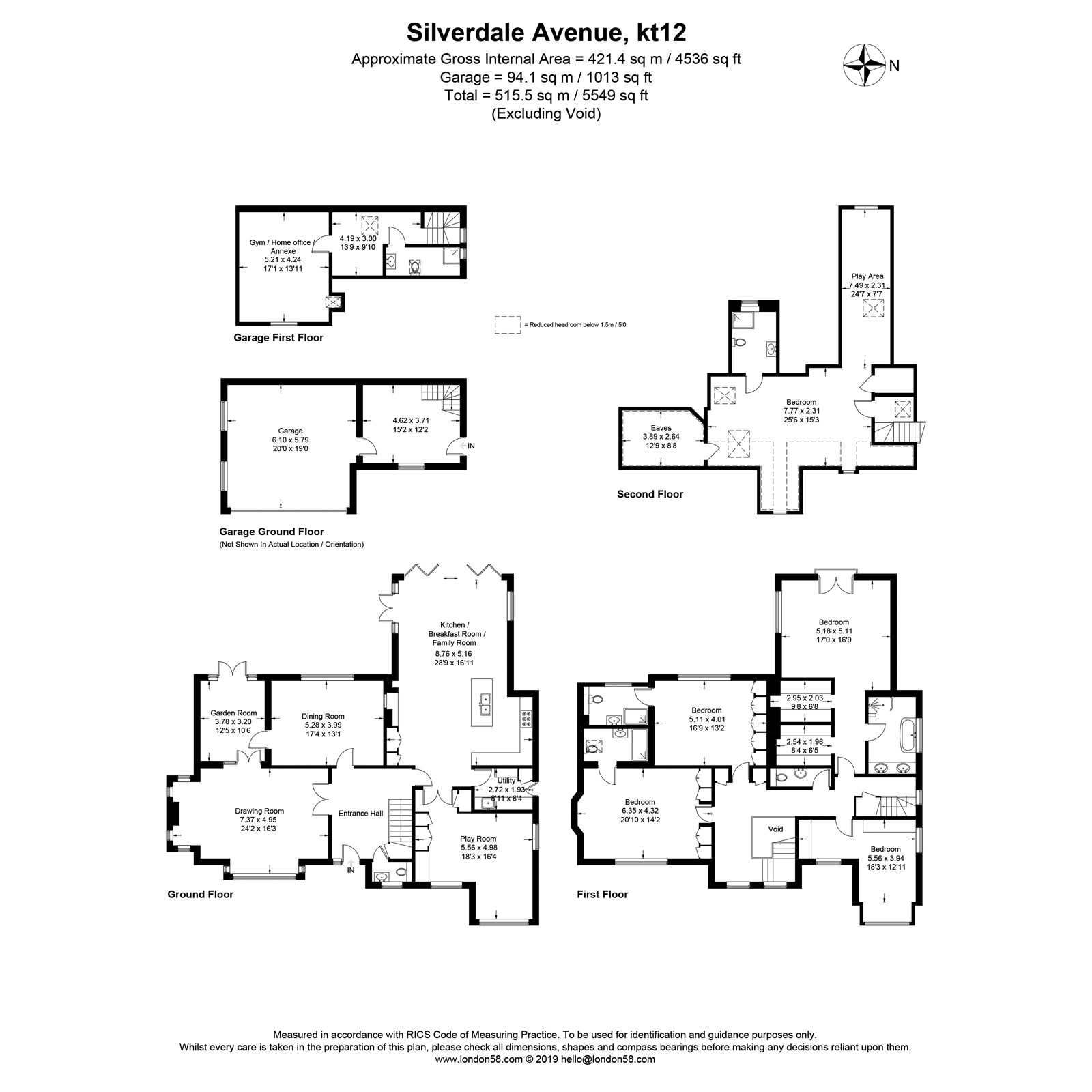 6 Bedrooms Detached house for sale in Silverdale Avenue, Walton-On-Thames KT12