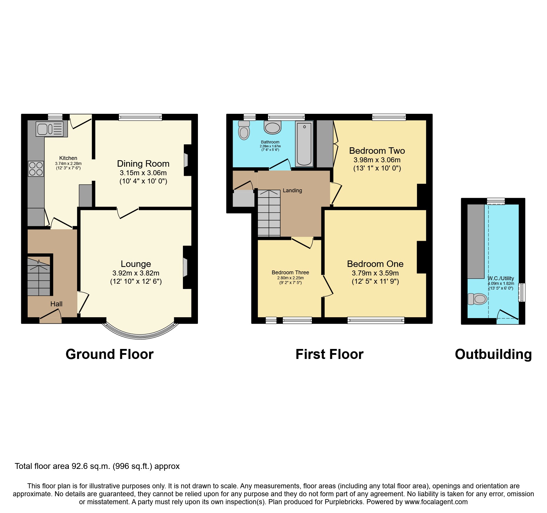 88, Greenfields Avenue, Warrington floorplan