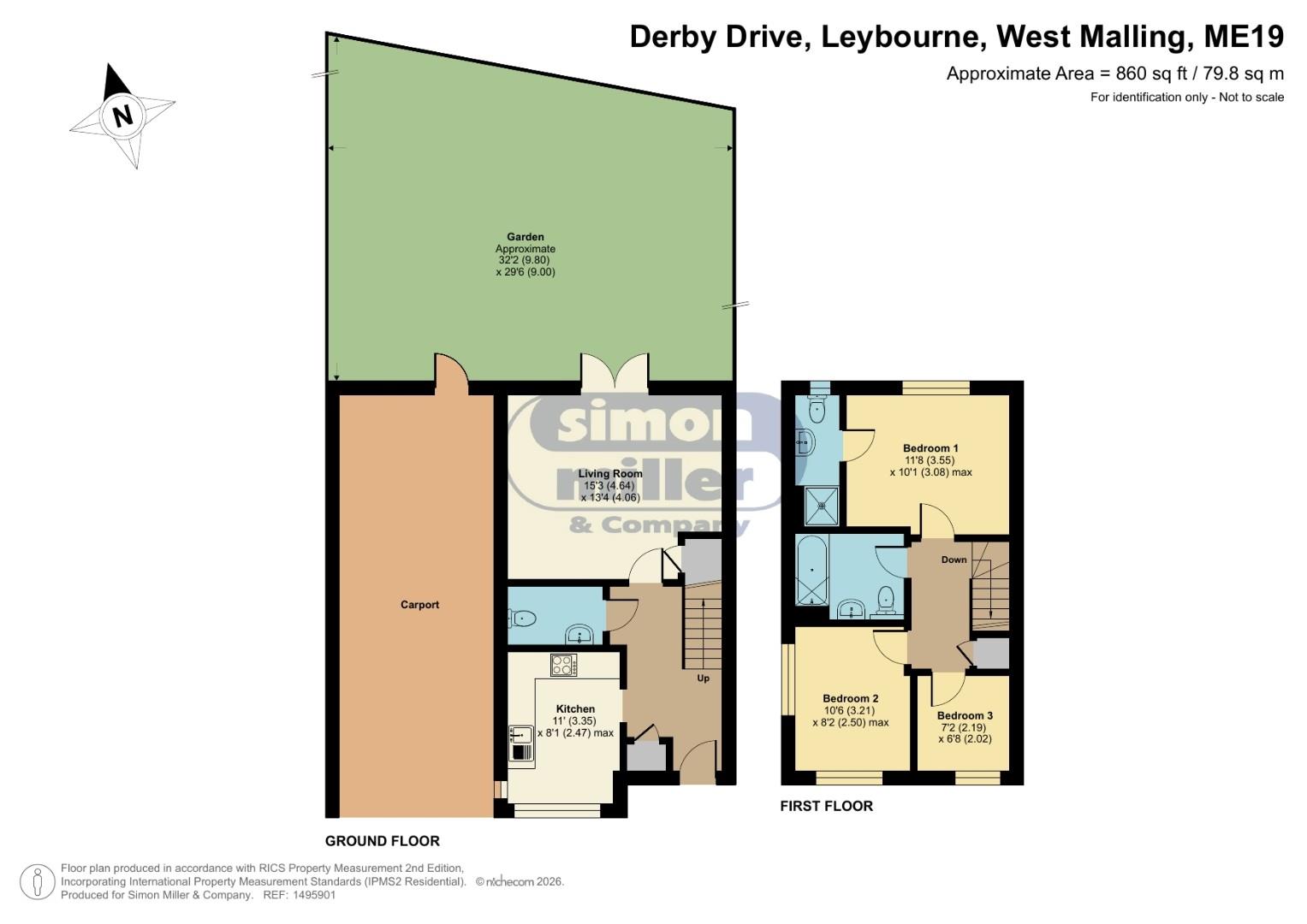 28, Derby Drive, West Malling floorplan