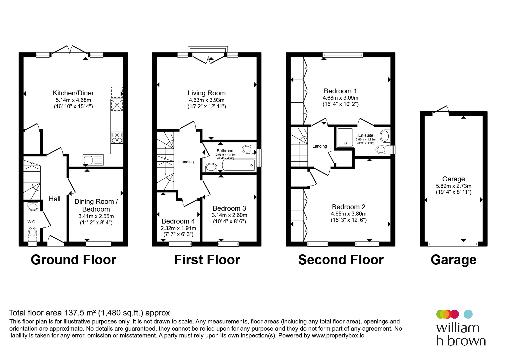 3, Oaklands Close, Leeds floorplan