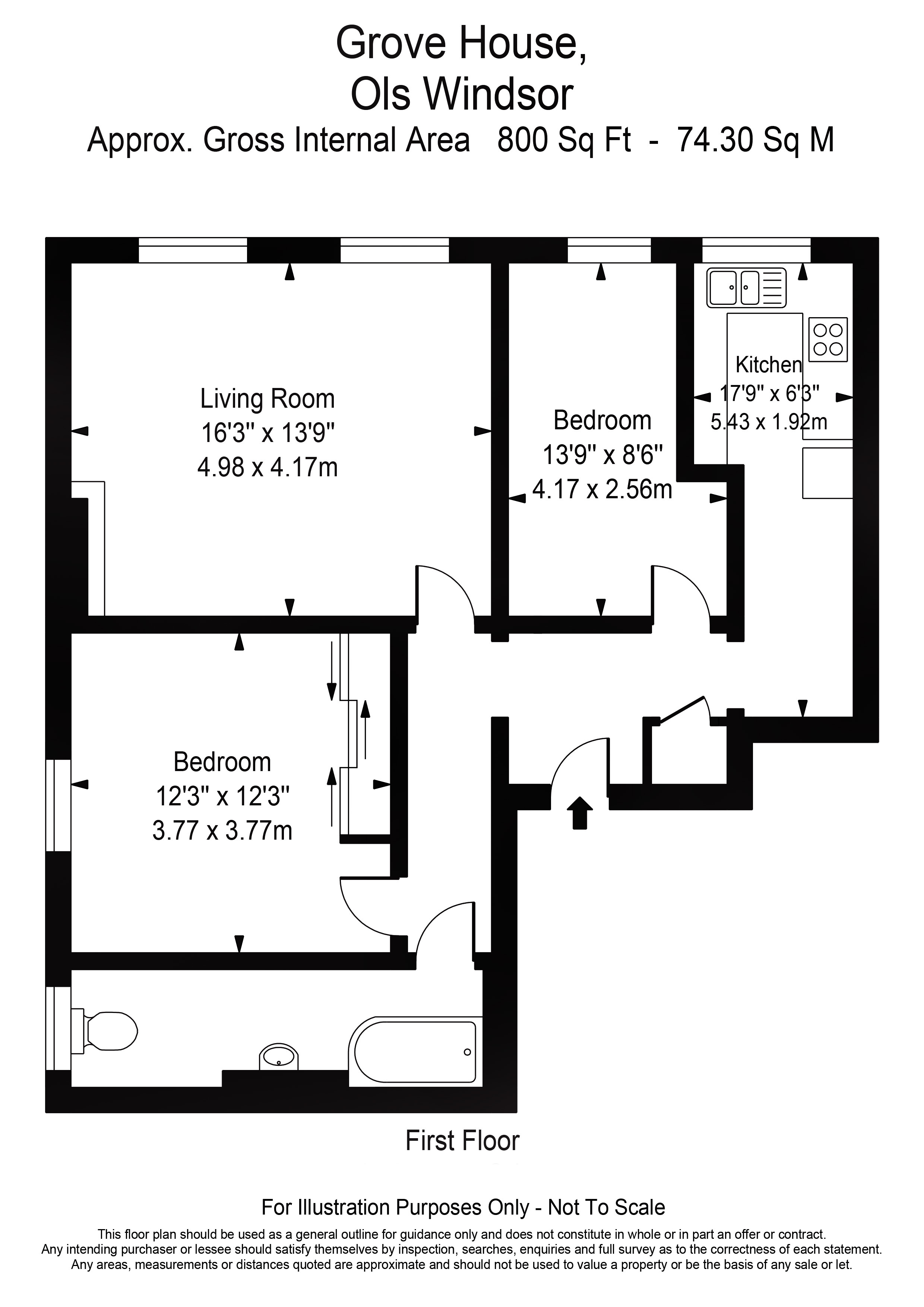 1 Bedrooms Flat for sale in Straight Road, Old Windsor, Windsor SL4