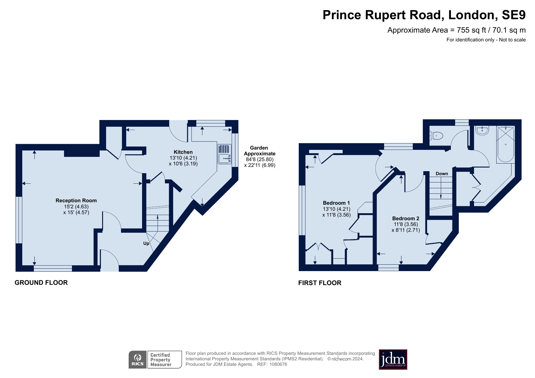 Prince Rupert Road, Eltham, London SE9, 2 bedroom terraced house for