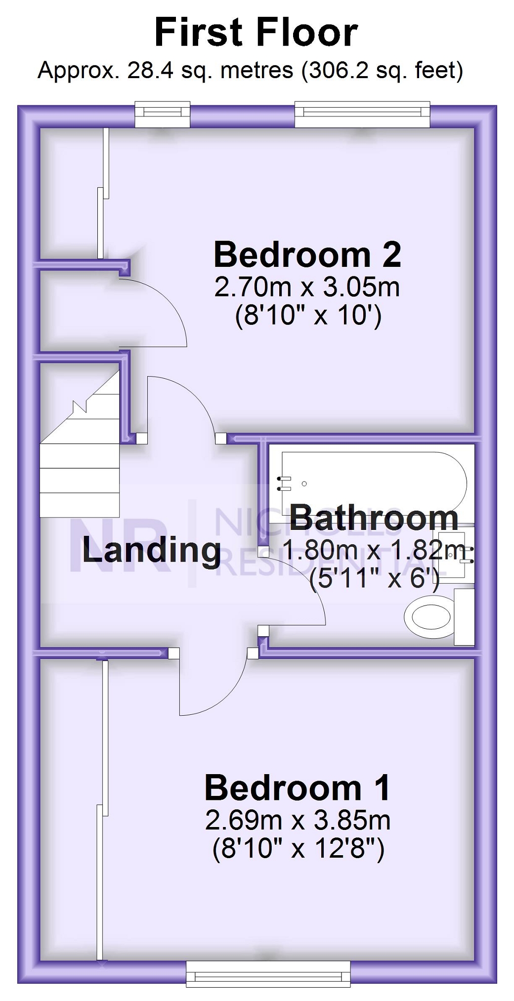 6, Nichols Close, Chessington floorplan