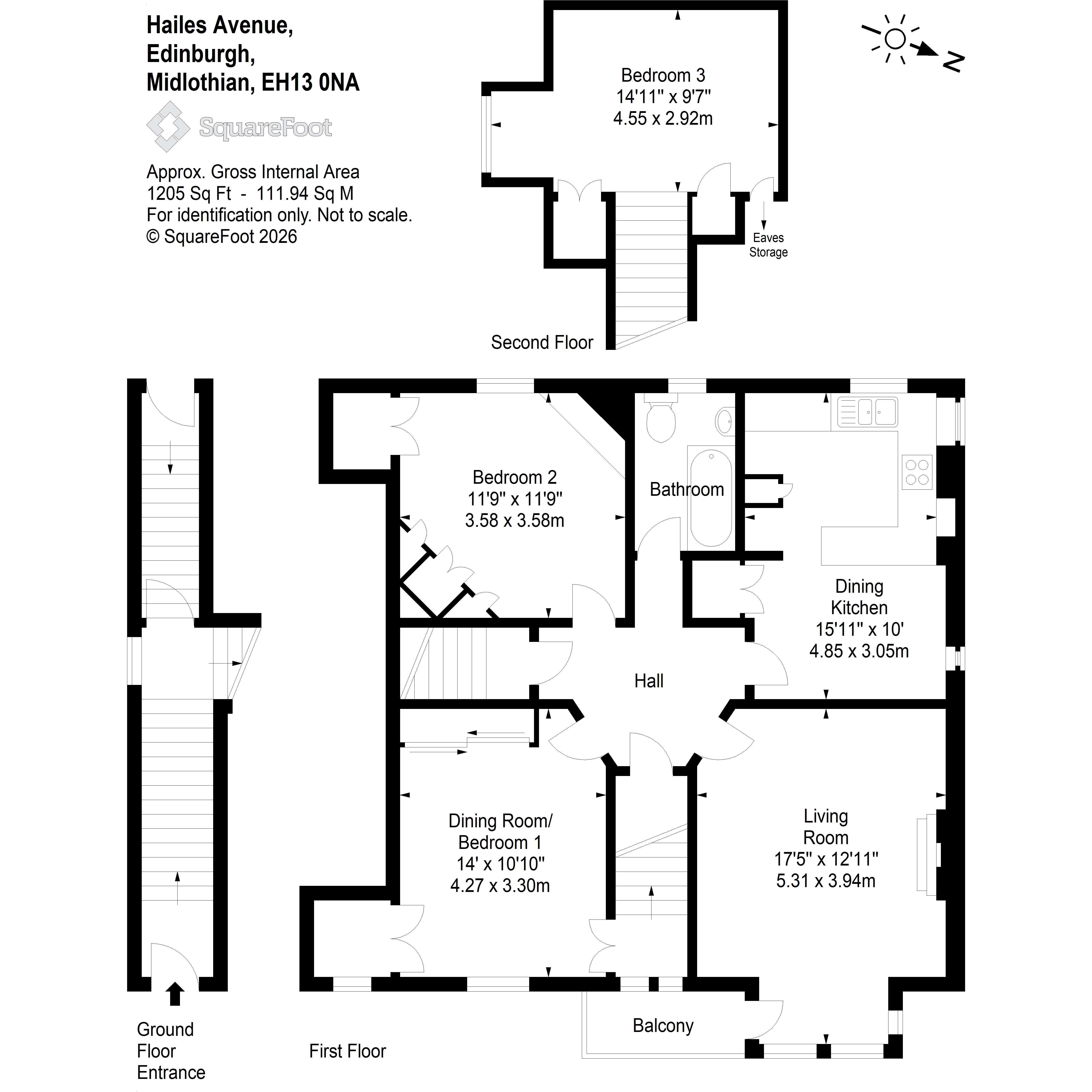 18, Hailes Avenue, Edinbugh floorplan