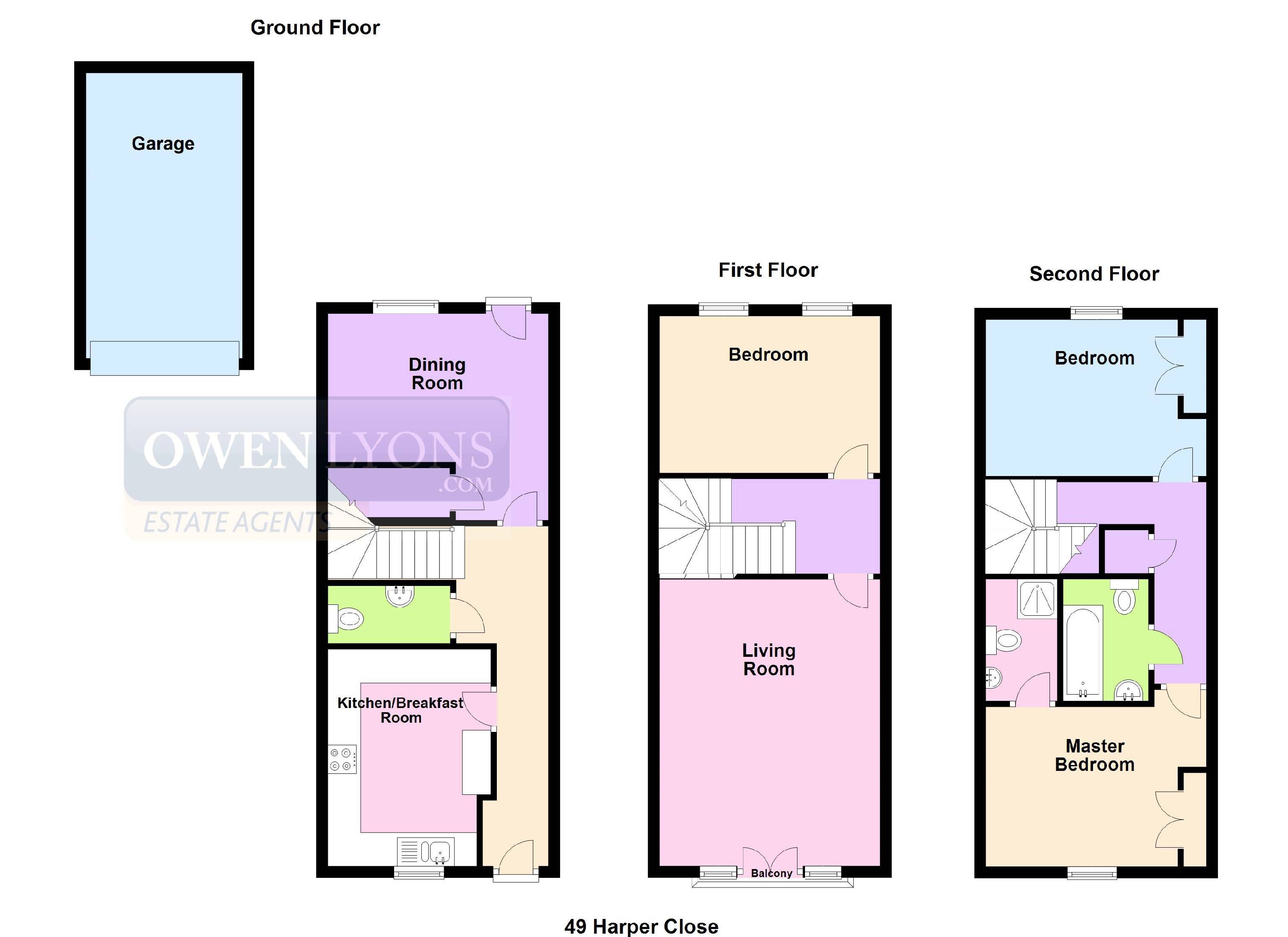 3 Bedrooms Terraced house for sale in Harper Close, Chafford Hundred, Grays RM16