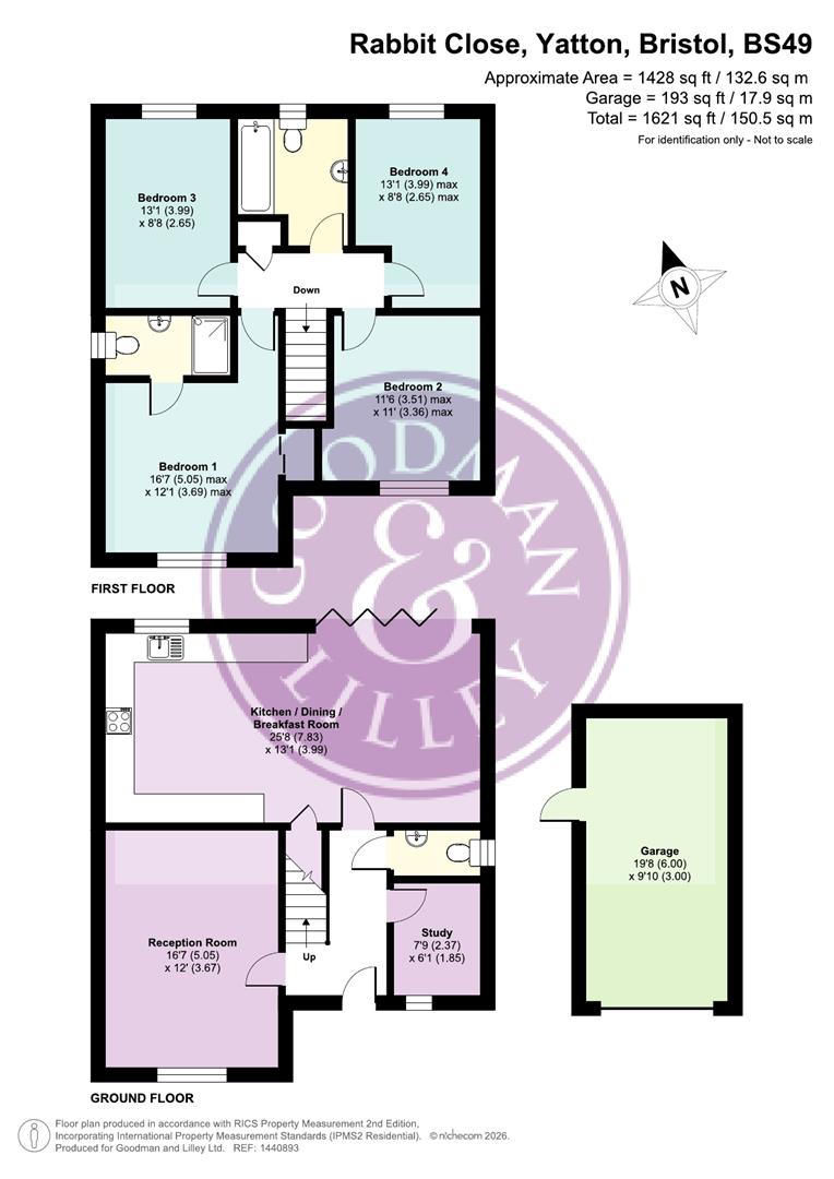 14, Rabbit Close, Yatton floorplan