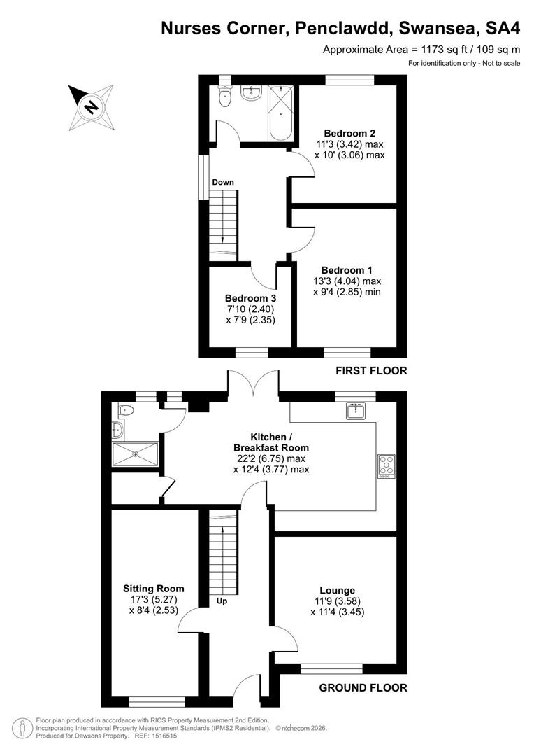 17, Nurses Corner, Swansea floorplan