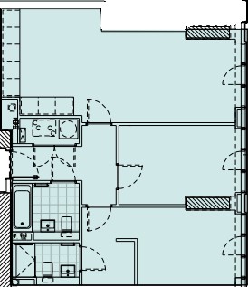 141, Flat 2007, Chester Road, Manchester floorplan