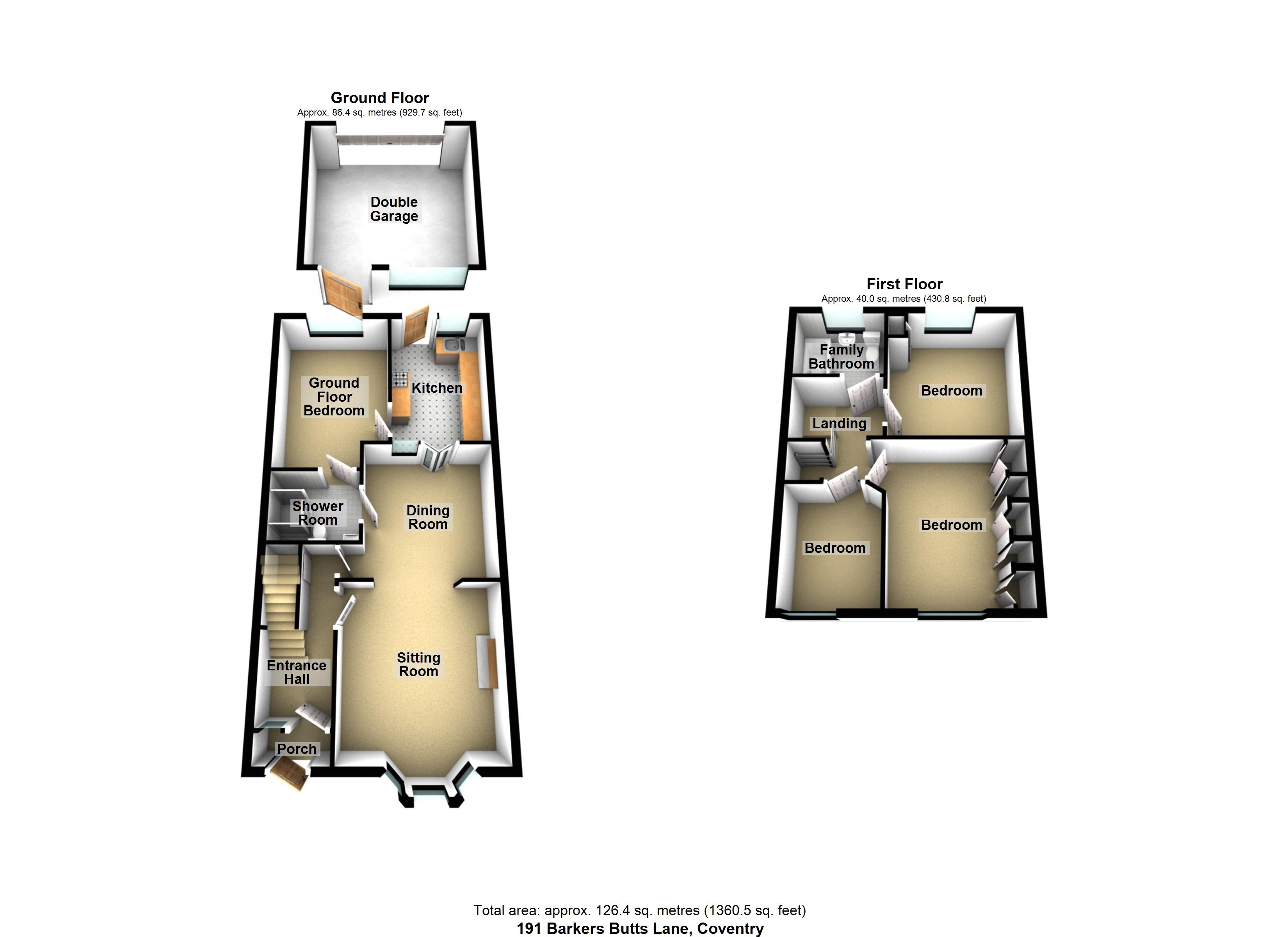 191, Barkers Butts Lane, Coventry floorplan