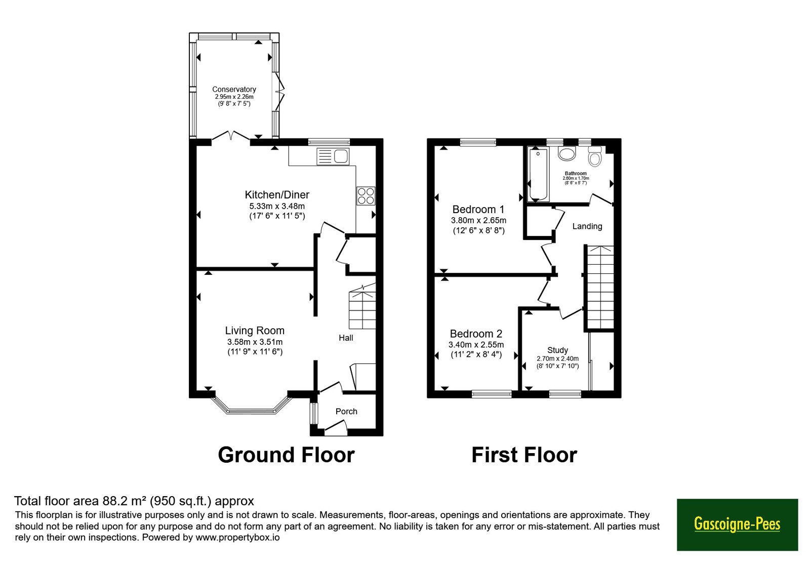 Gainsborough Road, Hampshire floorplan