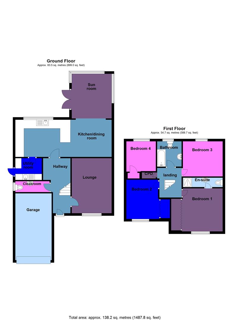 48, Maes Yr Hafod, Neath floorplan