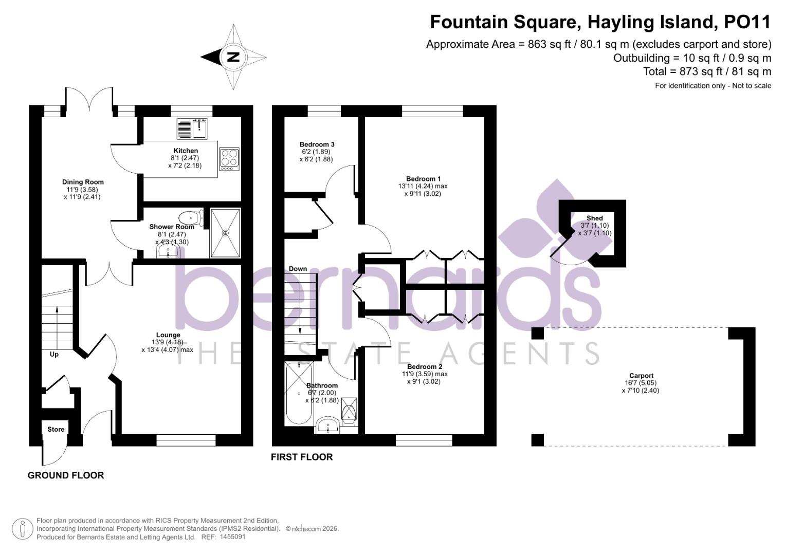 7, Fountain Square, Hayling Island floorplan